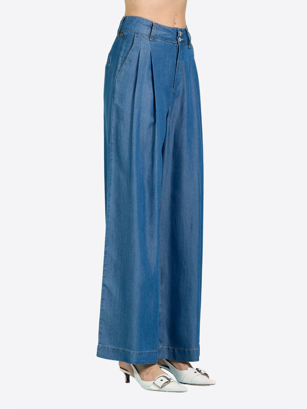 Pantalone TAKE TWO da Donna - blu DK02135BLU