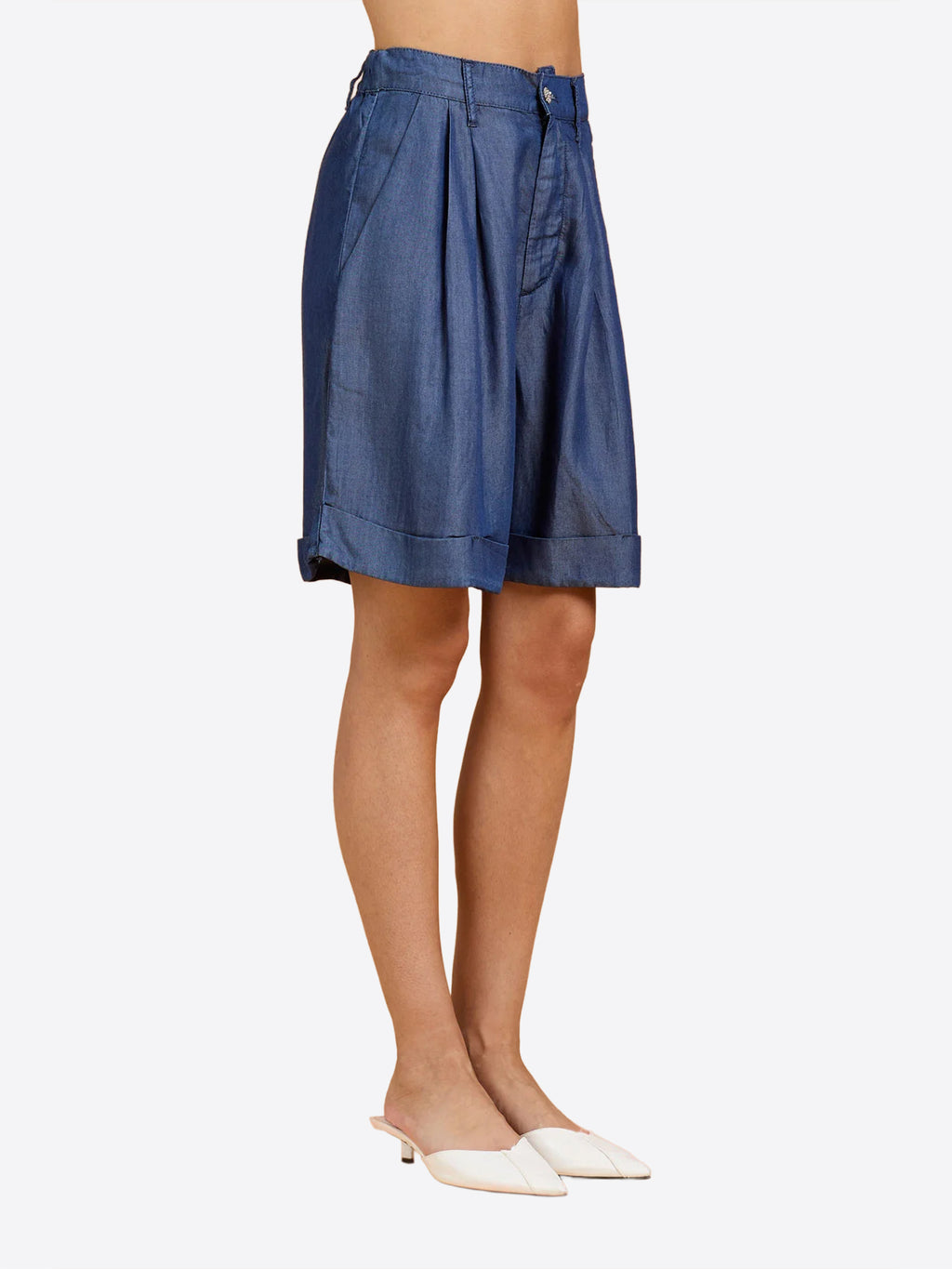 Bermuda TAKE TWO da Donna - blu DK02137BLU