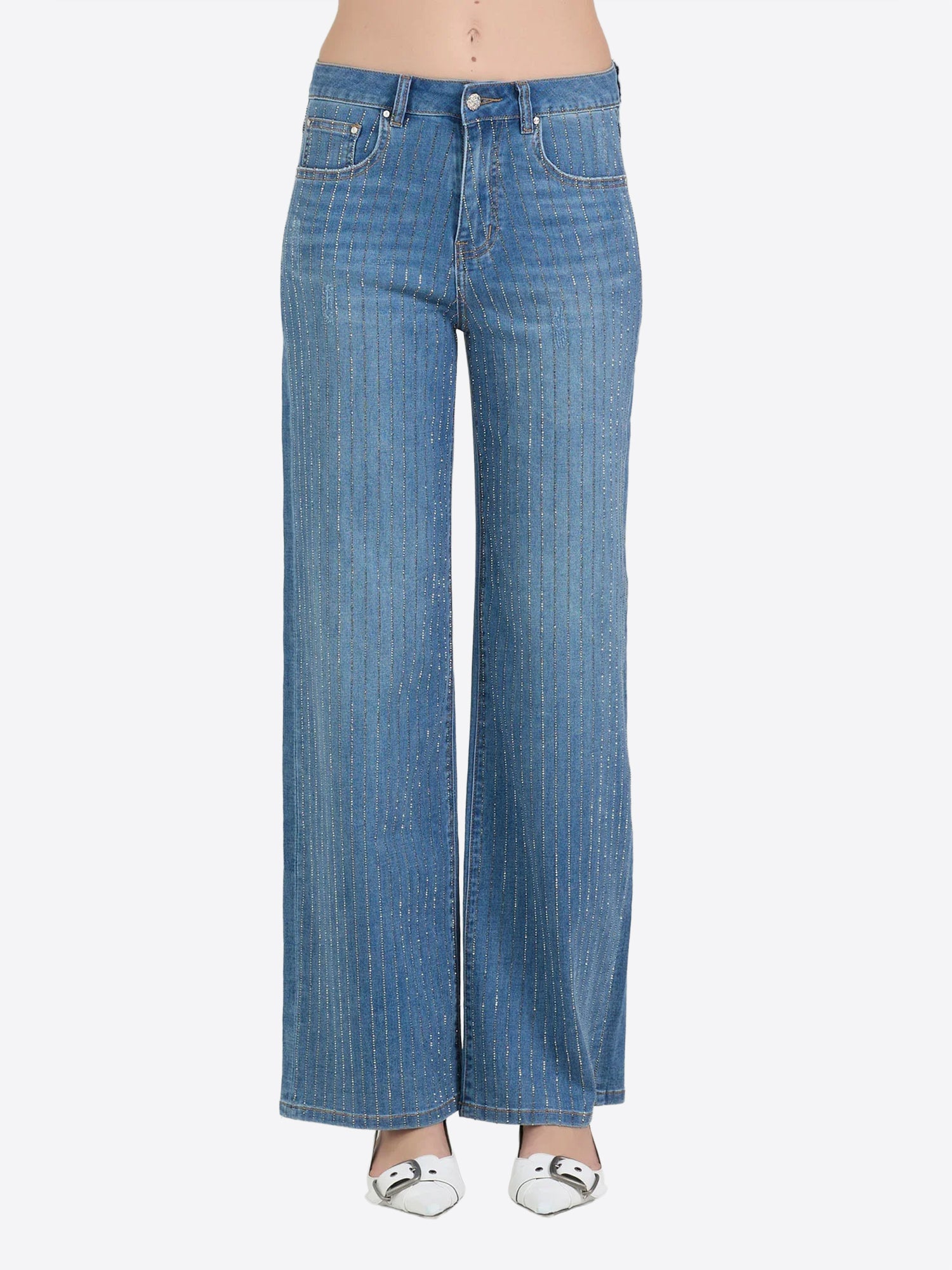Pantalone Jeans TAKE TWO da Donna - blu DK02205LAVMEDIO