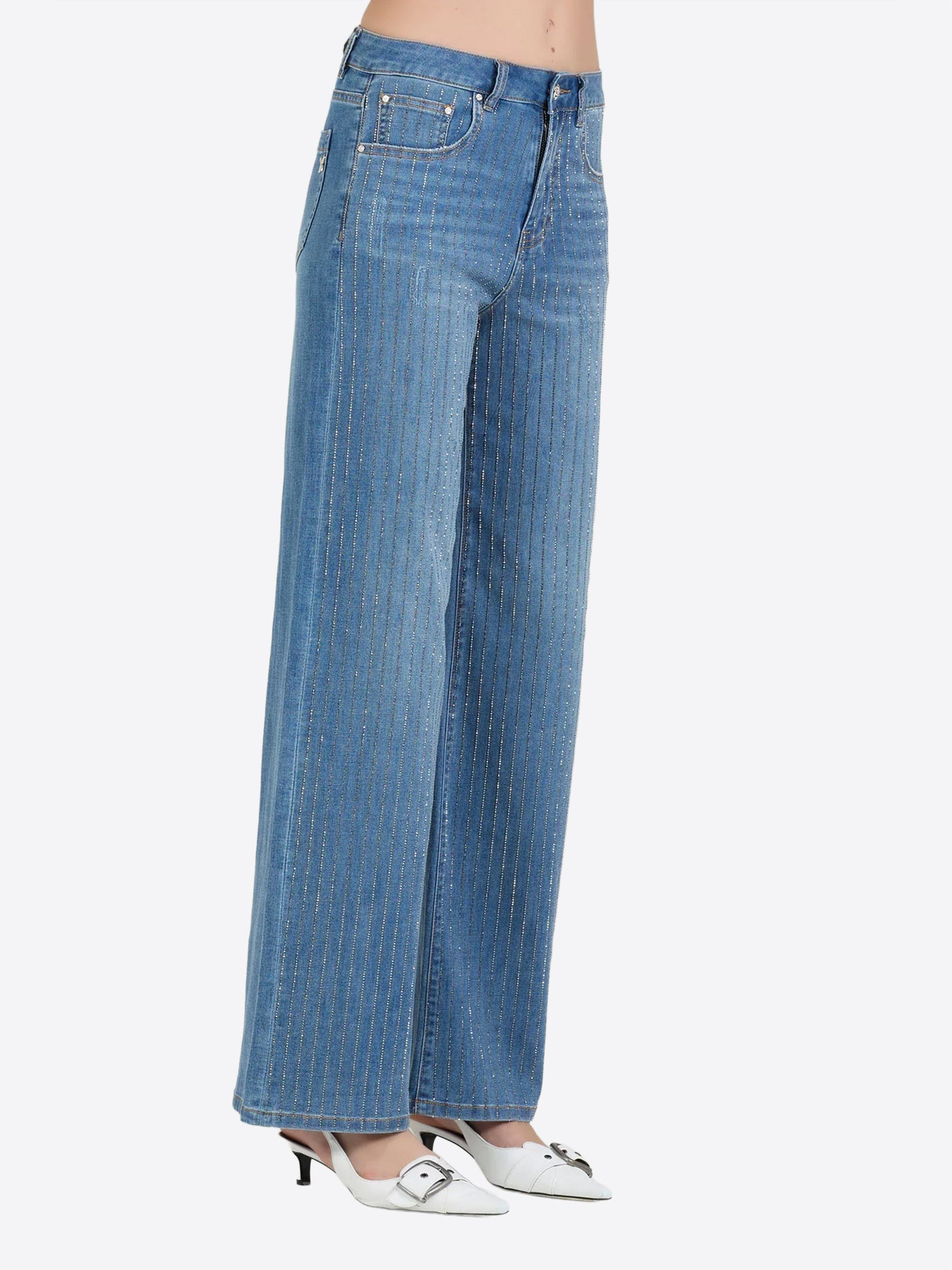 Pantalone Jeans TAKE TWO da Donna - blu DK02205LAVMEDIO