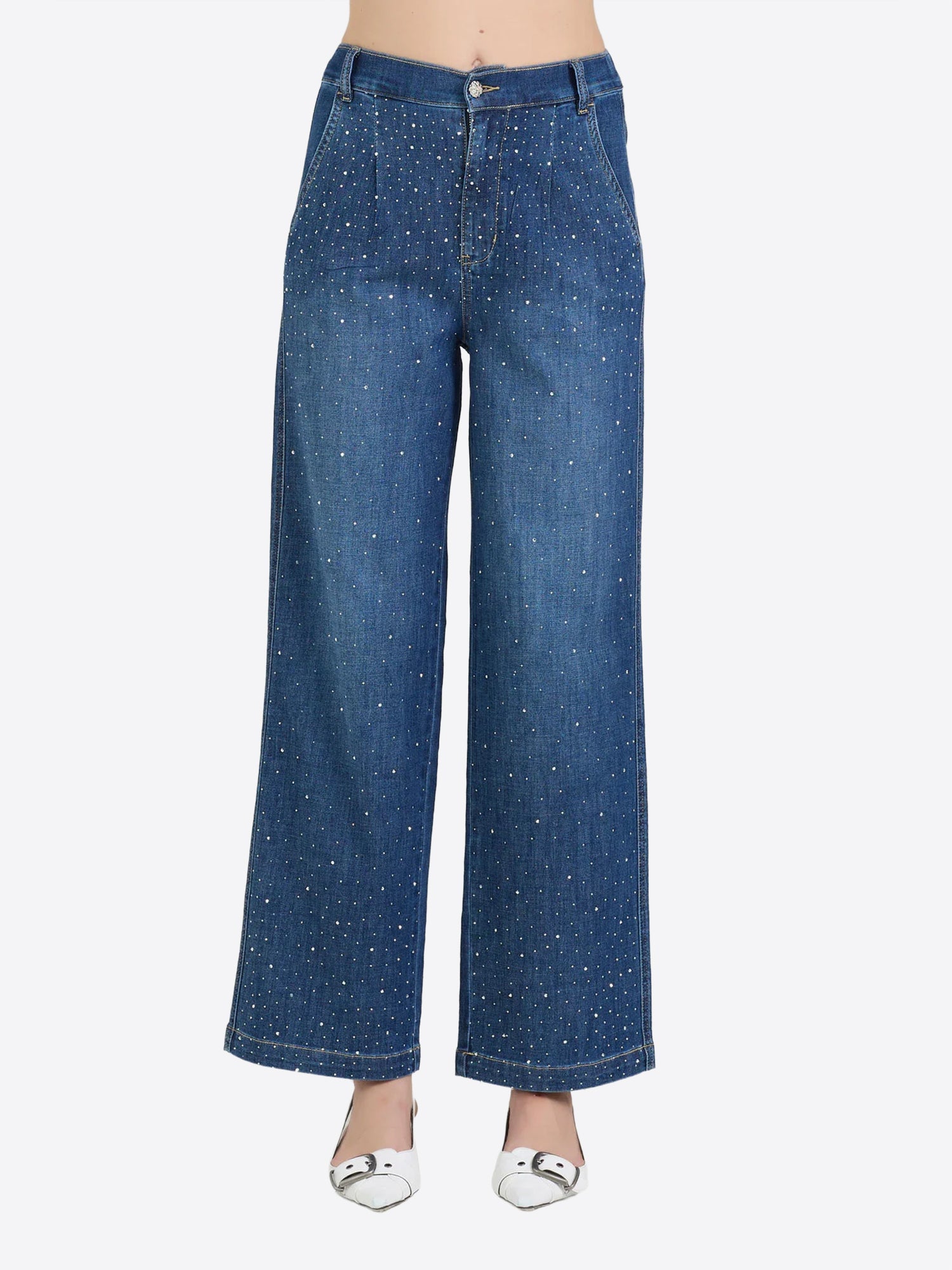 Pantalone Jeans TAKE TWO da Donna - blu DK02207LAVSCURO