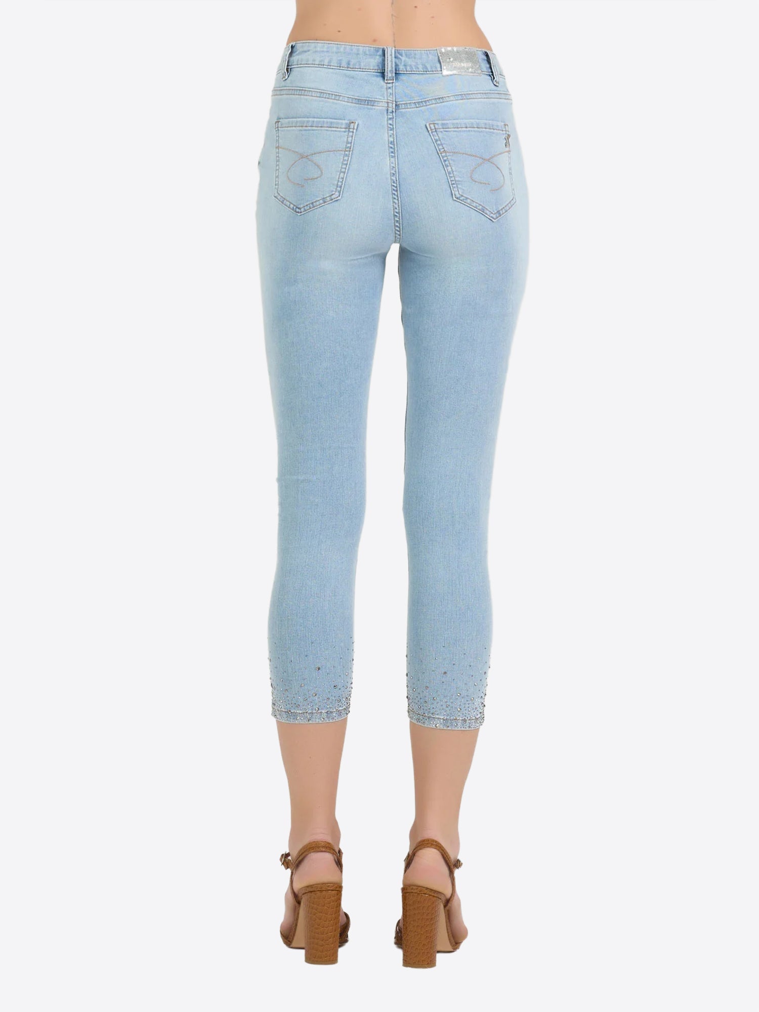 Pantalone Jeans TAKE TWO da Donna - blu DK02208LAVCHIARO