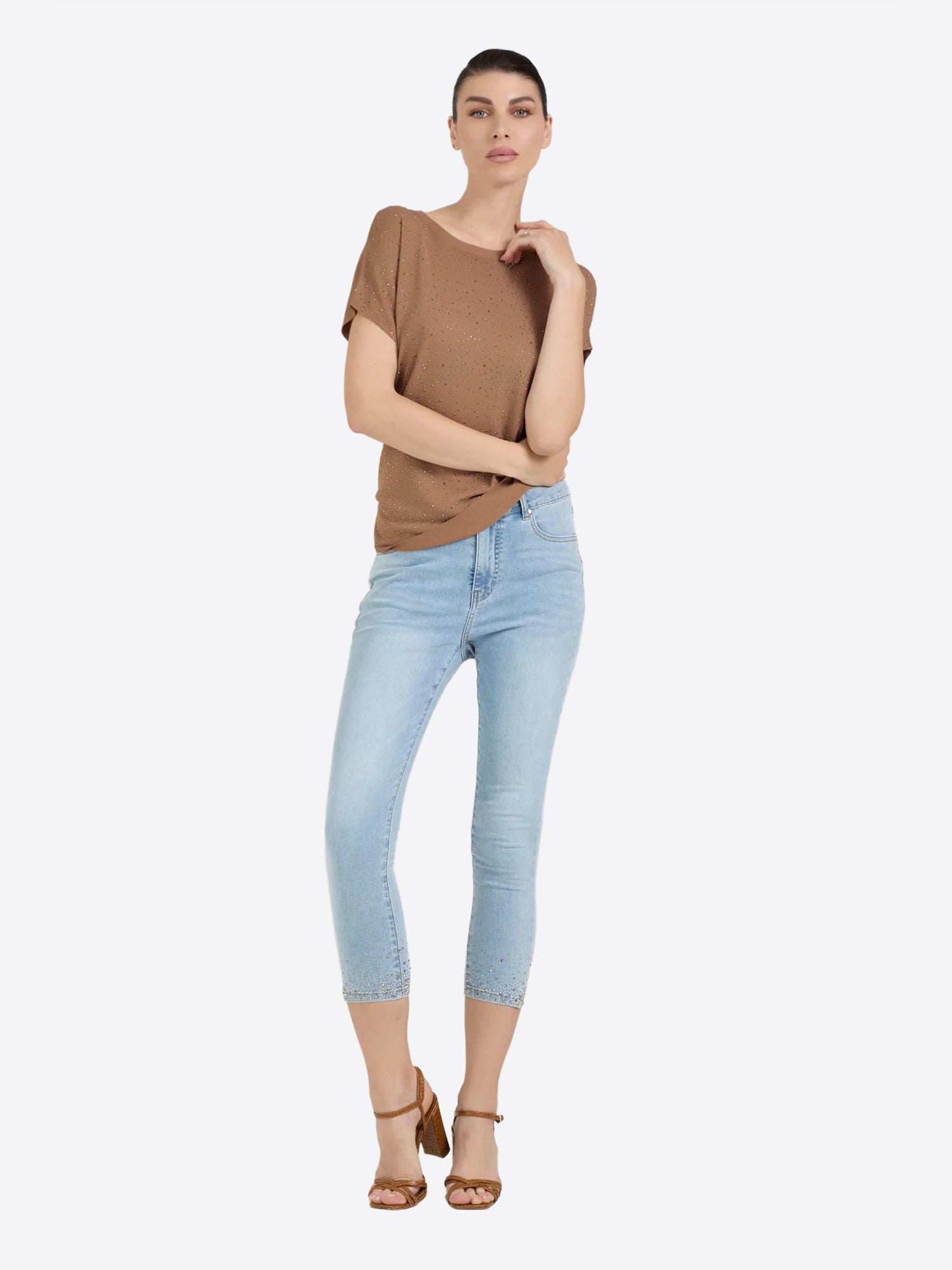 Pantalone Jeans TAKE TWO da Donna - blu DK02208LAVCHIARO