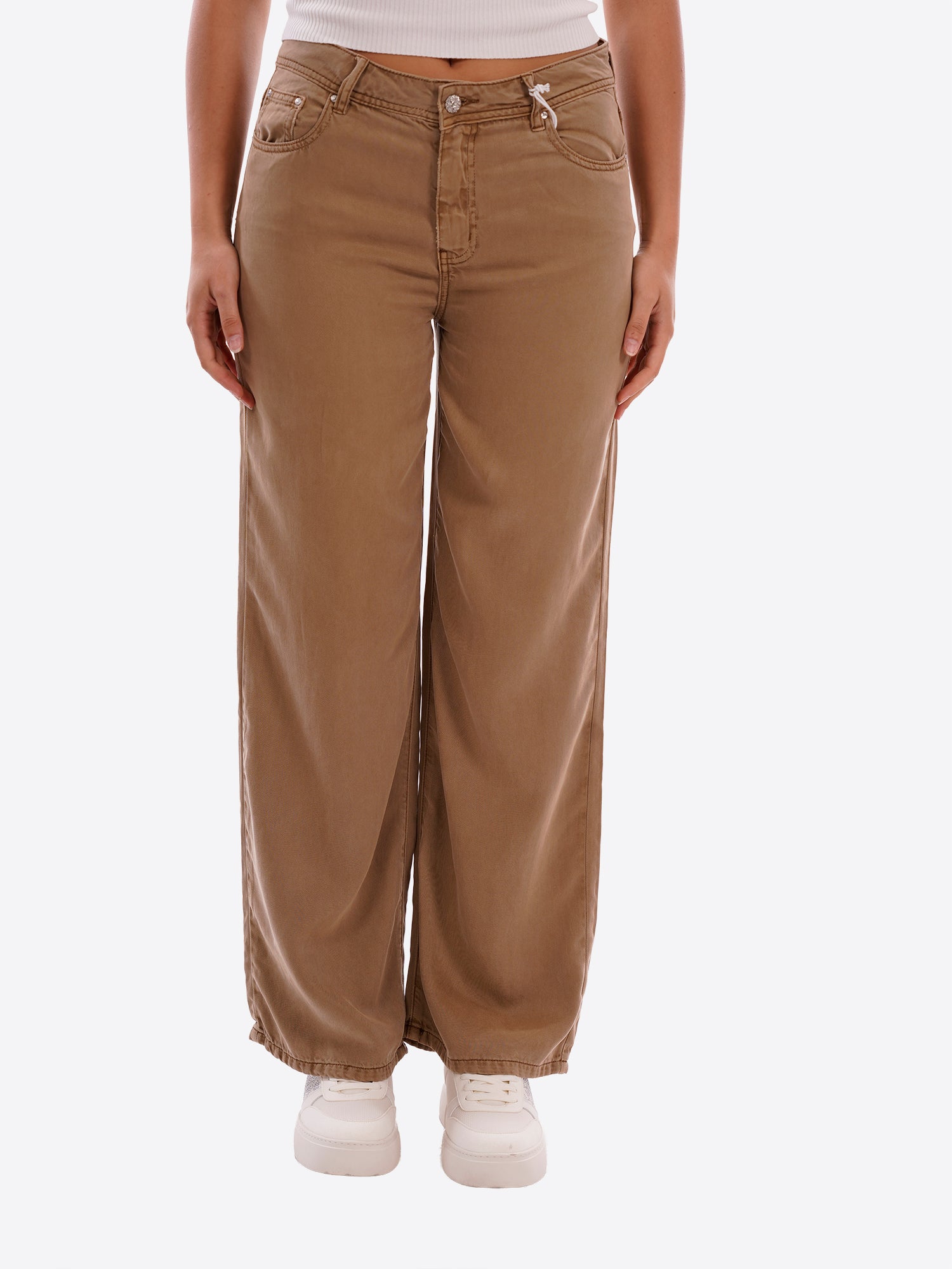 Pantalone TAKE TWO da Donna - marrone DK02215MOKA
