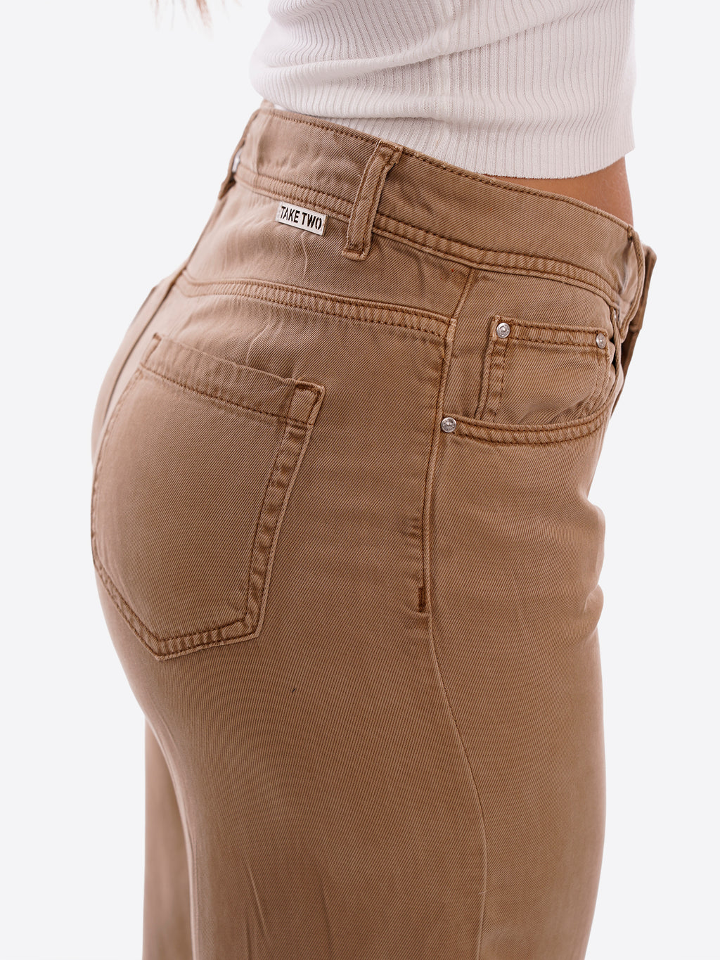 Pantalone TAKE TWO da Donna - marrone DK02215MOKA
