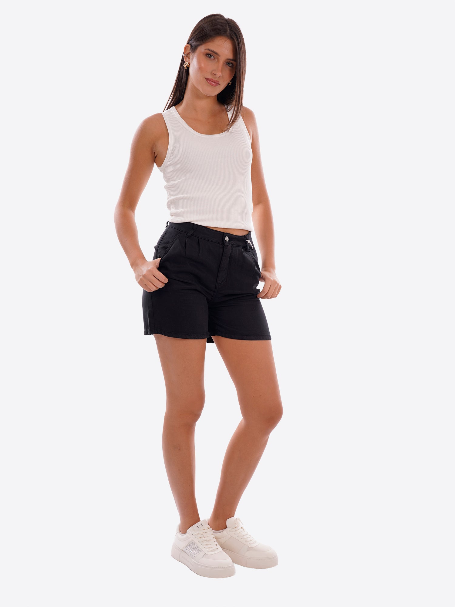 Bermuda TAKE TWO da Donna - nero DK02217BLK