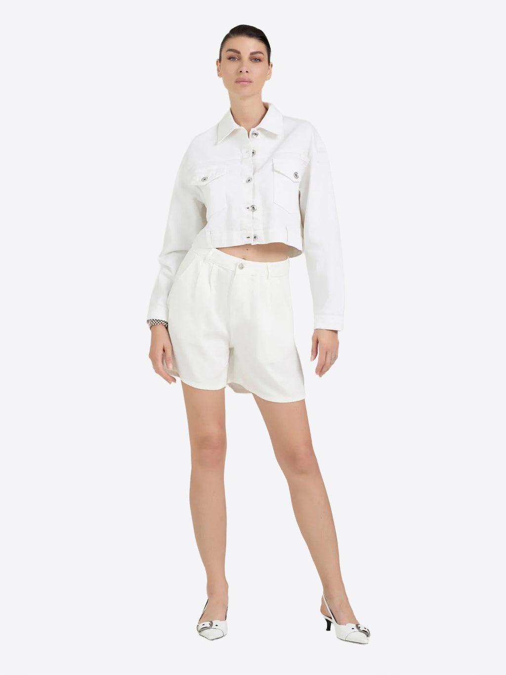 Bermuda TAKE TWO da Donna - bianco DK02217WHT
