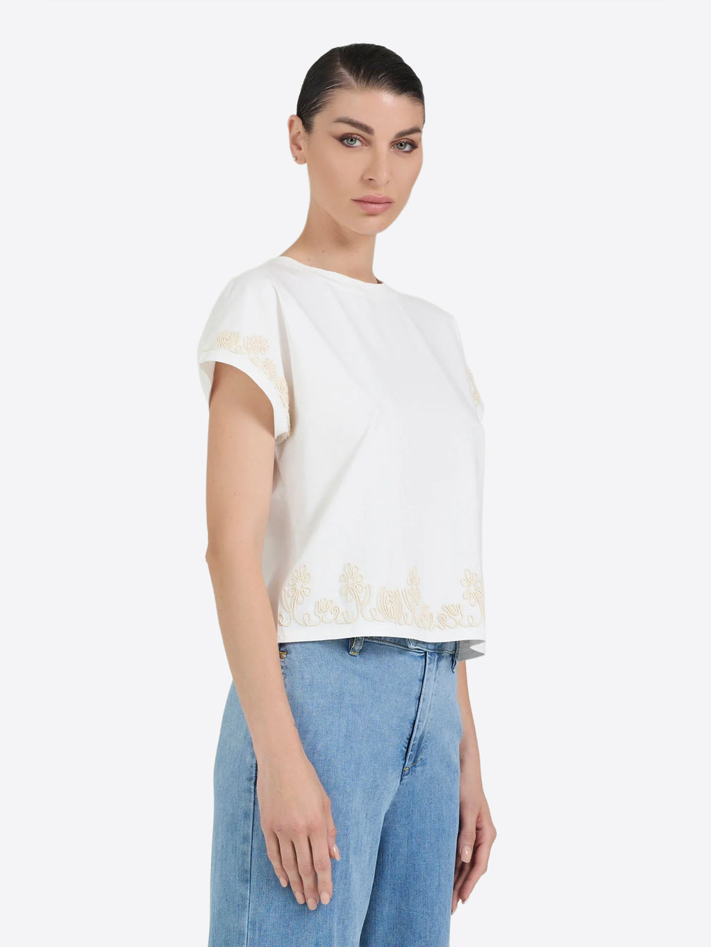 T-shirt TAKE TWO da Donna - bianco DKE02733WHT