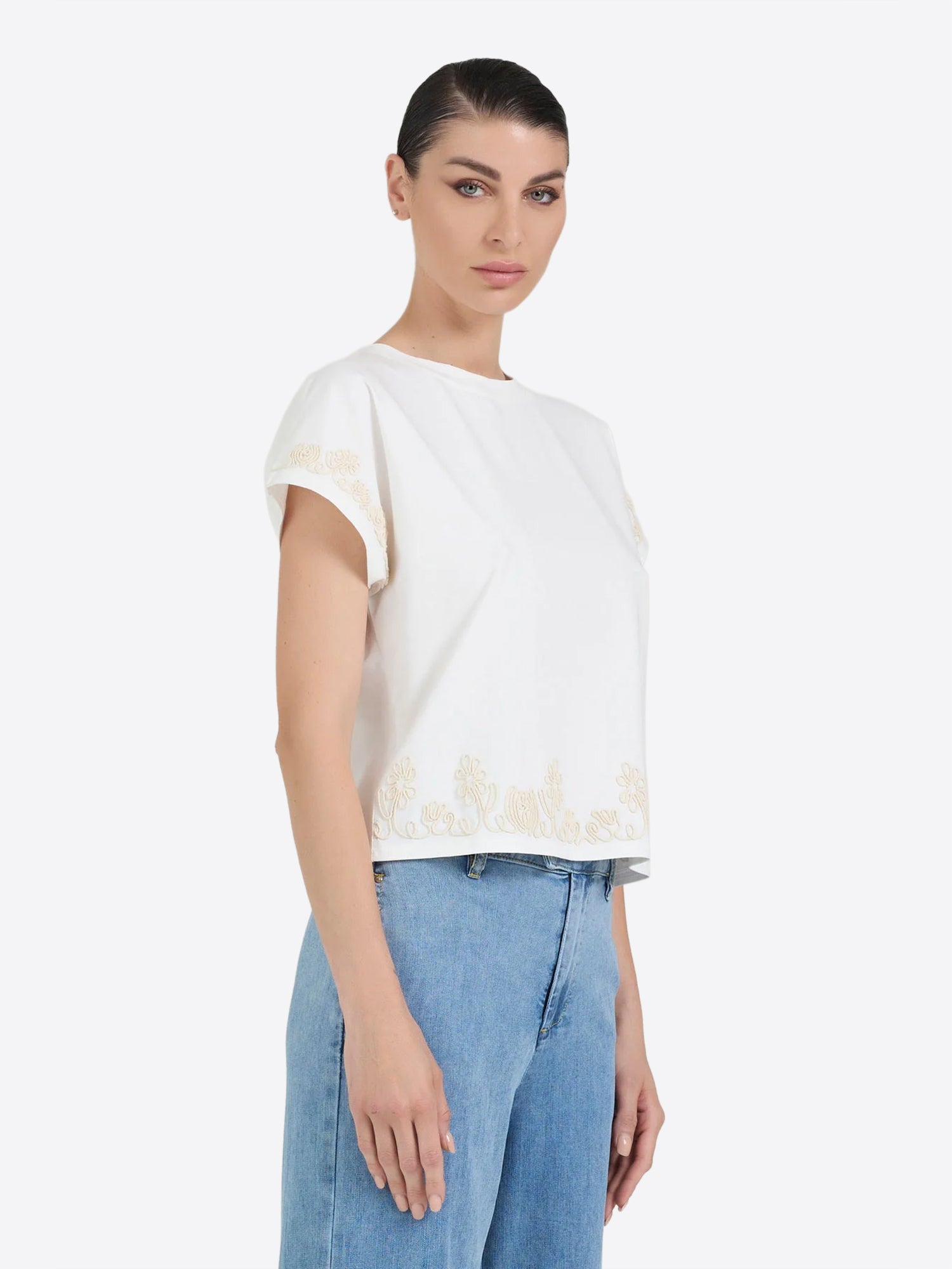 T-shirt TAKE TWO da Donna - bianco DKE02733WHT