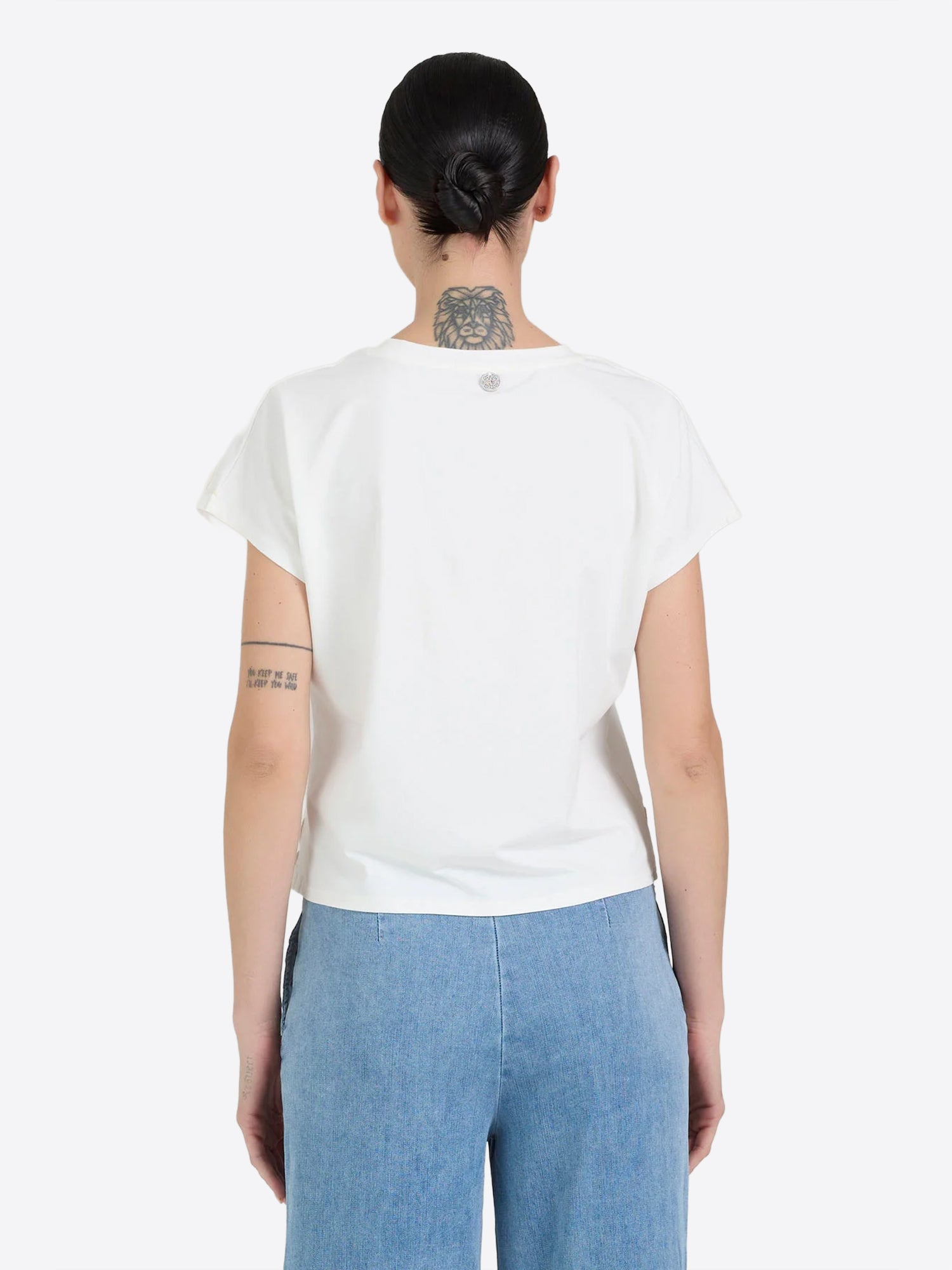 T-shirt TAKE TWO da Donna - bianco DKE02733WHT