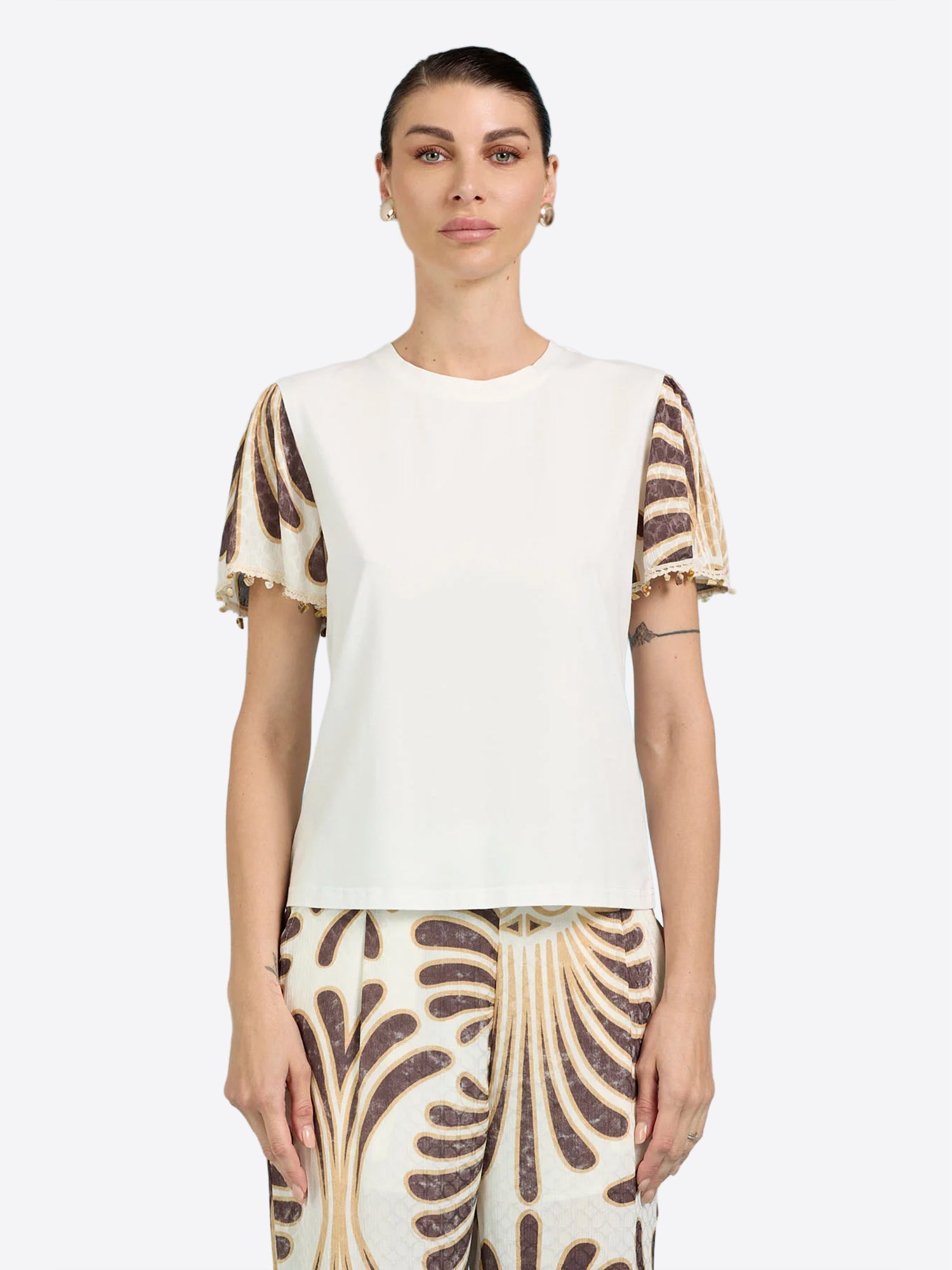 T-shirt TAKE TWO da Donna - bianco DK02803WHT