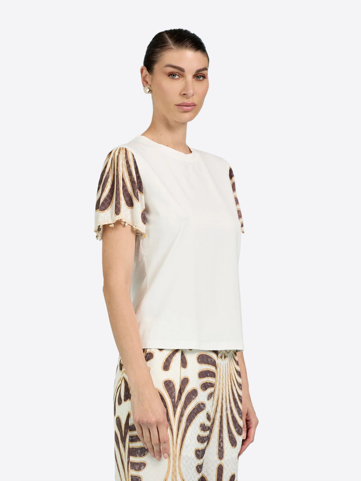 T-shirt TAKE TWO da Donna - bianco DK02803WHT