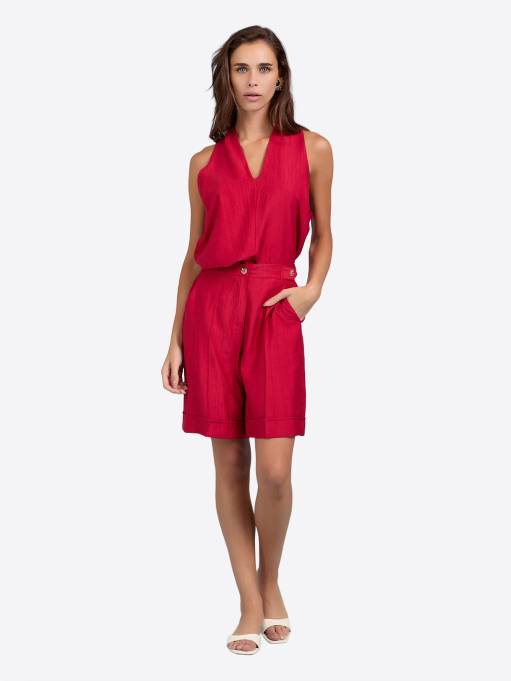 Canotta TAKE TWO da Donna - rosso DK03014ROSS