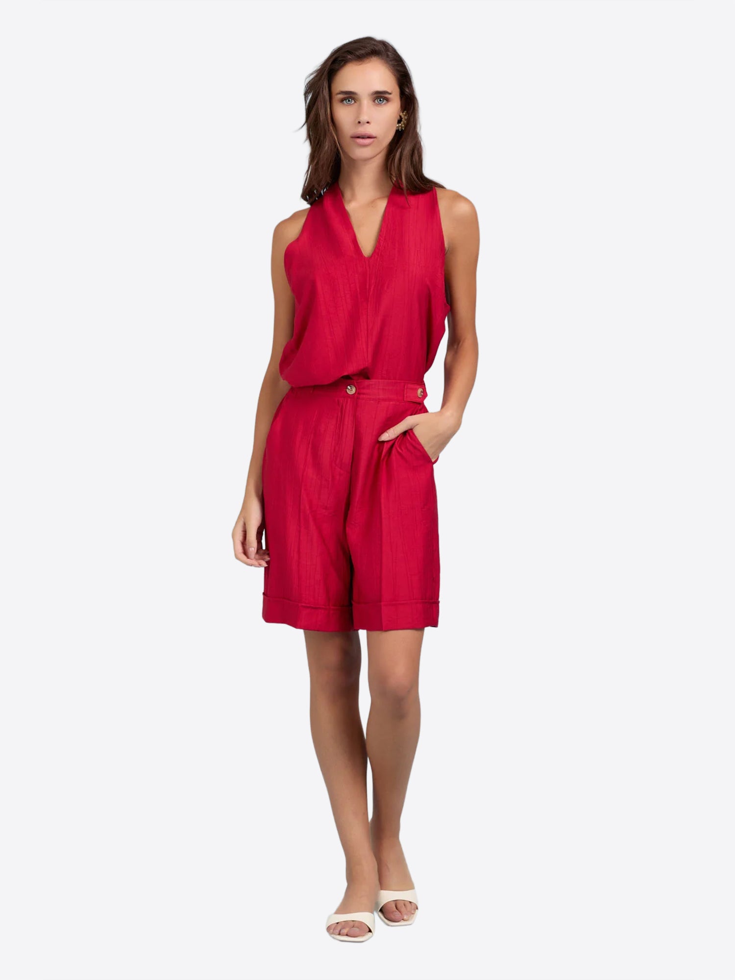 Canotta TAKE TWO da Donna - rosso DK03014ROSS