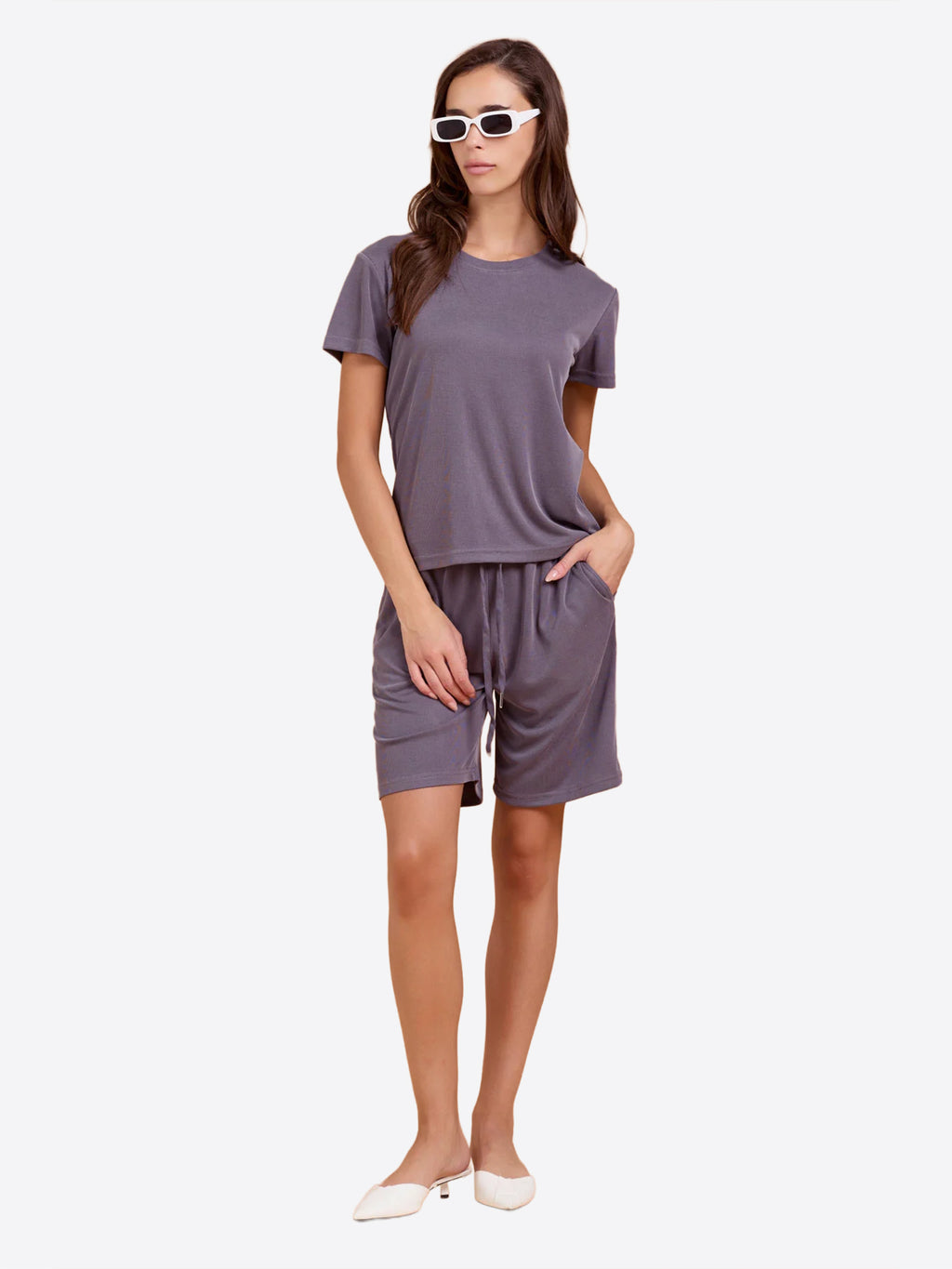 Bermuda TAKE TWO da Donna - grigio DK03322GREY
