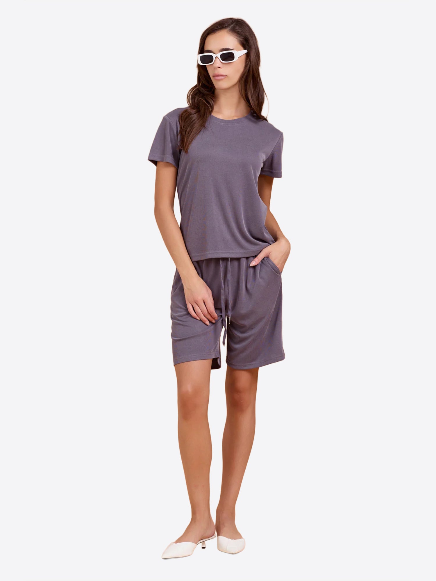 Bermuda TAKE TWO da Donna - grigio DK03322GREY