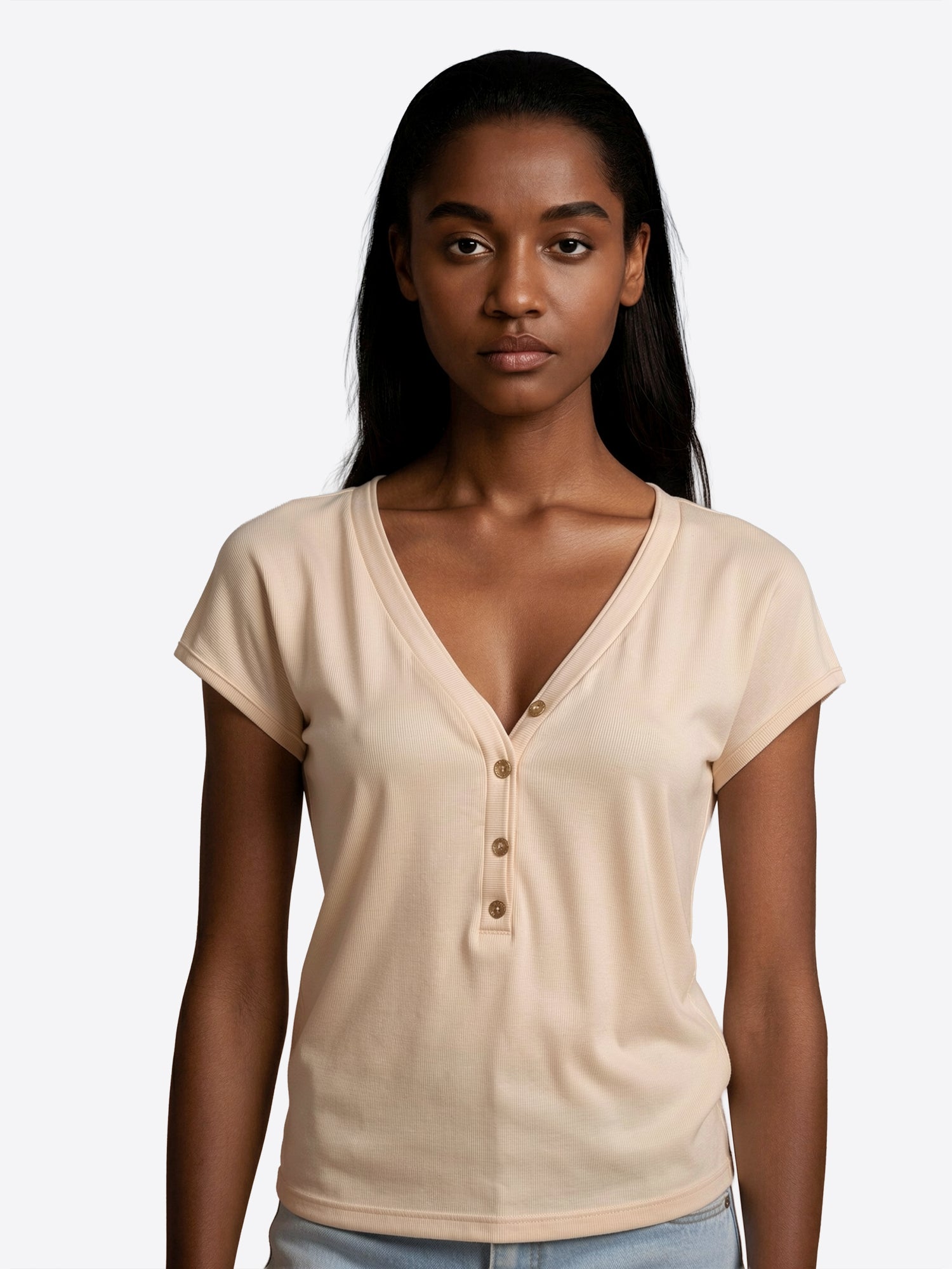 T-shirt TAKE TWO da Donna - beige DK0325BEIGE