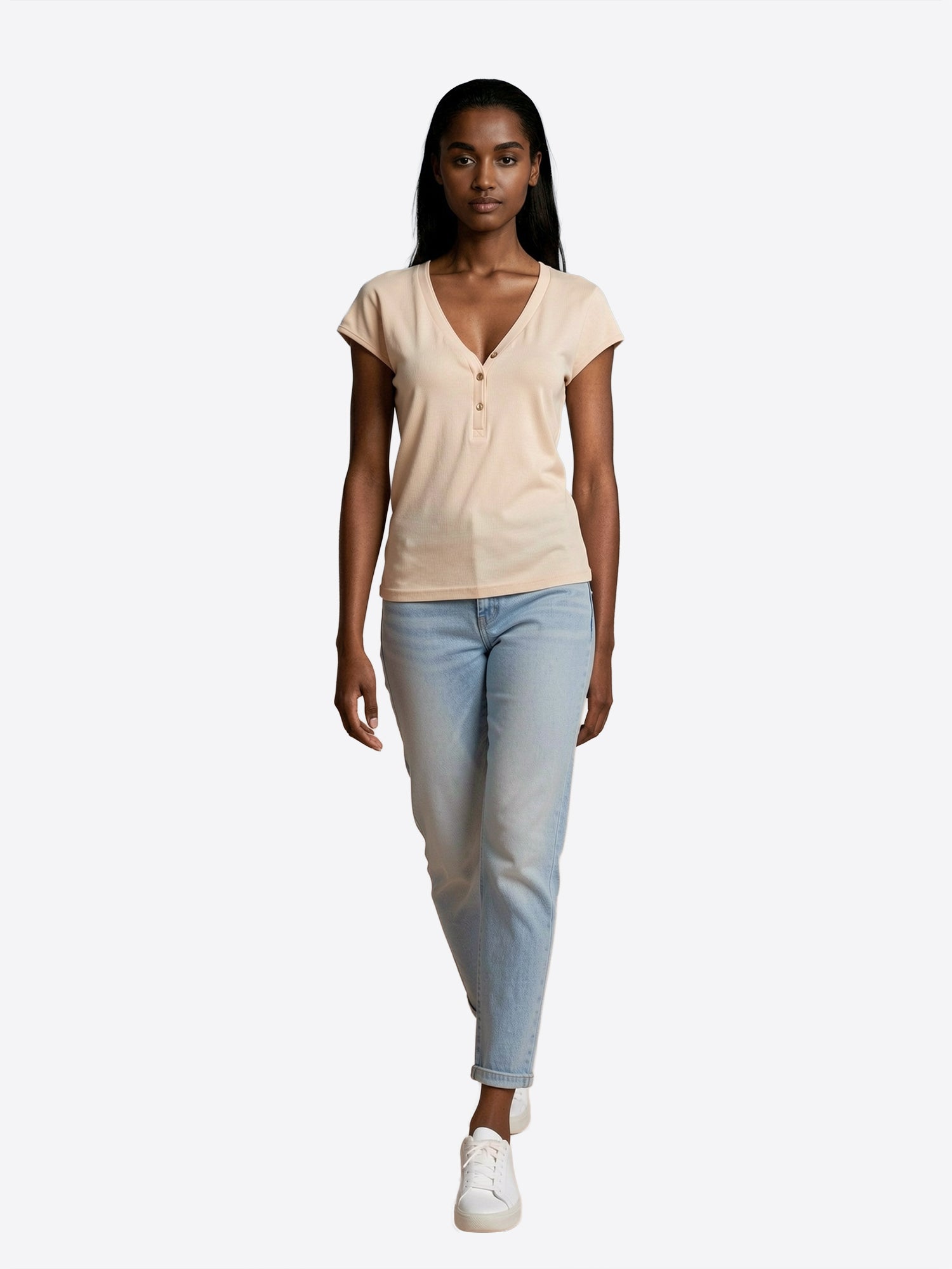 T-shirt TAKE TWO da Donna - beige DK0325BEIGE