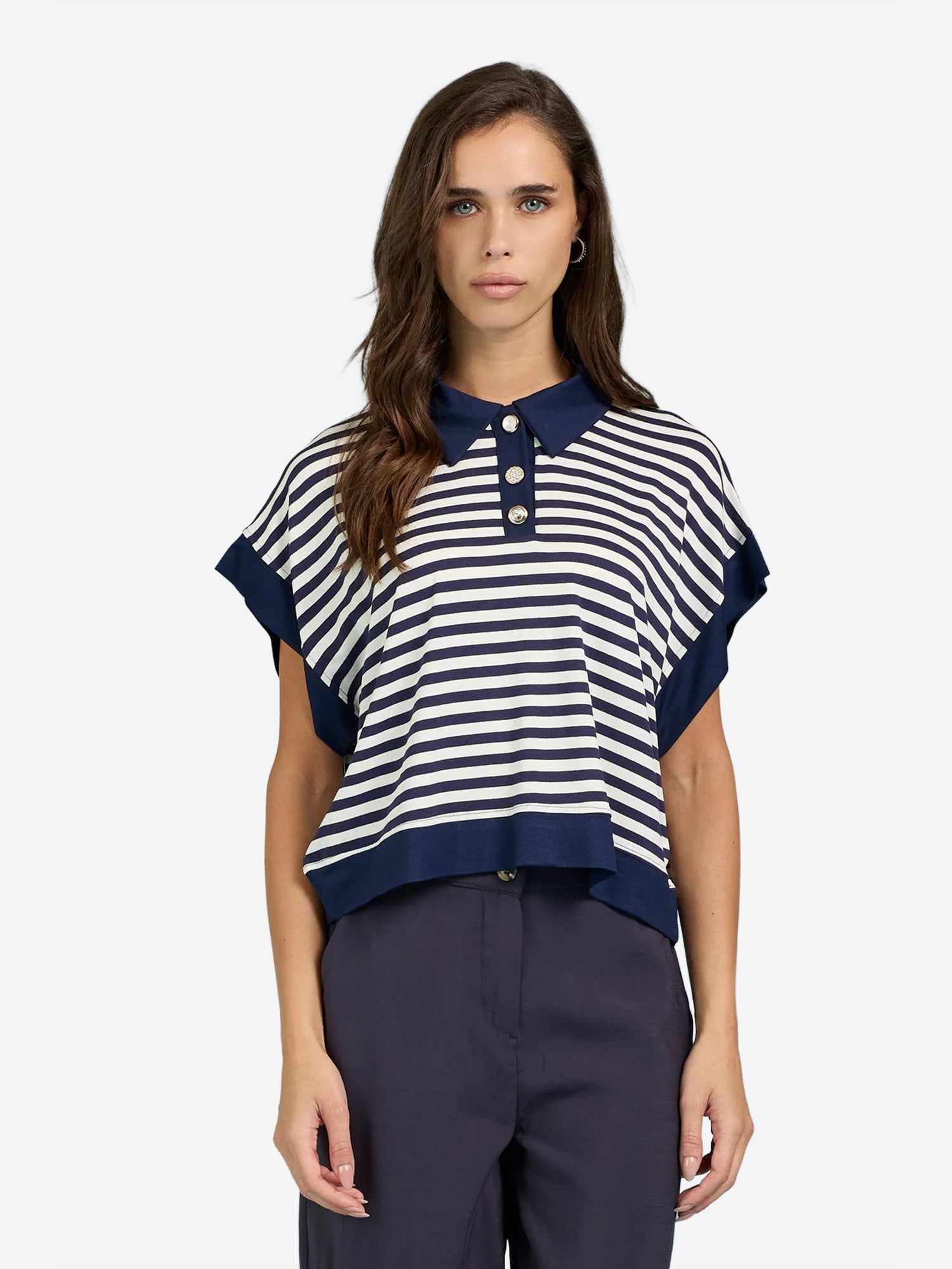 Polo TAKE TWO da Donna - blu DK03702BLU