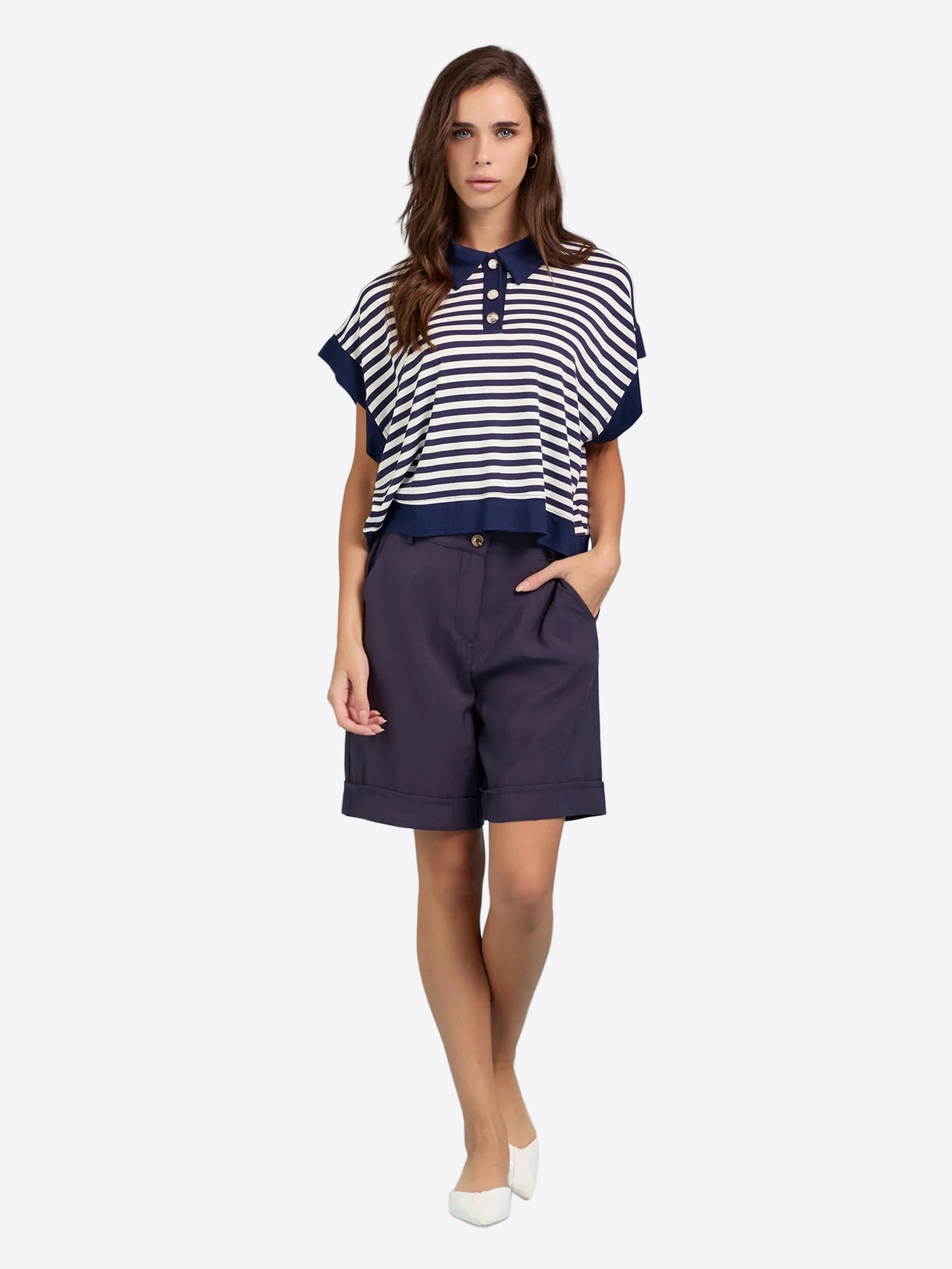 Polo TAKE TWO da Donna - blu DK03702BLU
