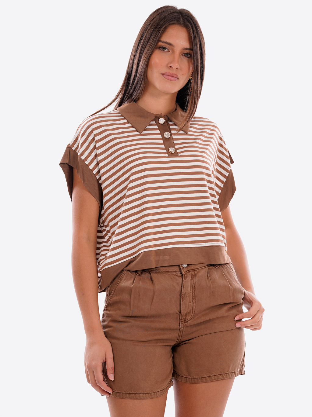 Polo TAKE TWO da Donna - DK03702MOKA