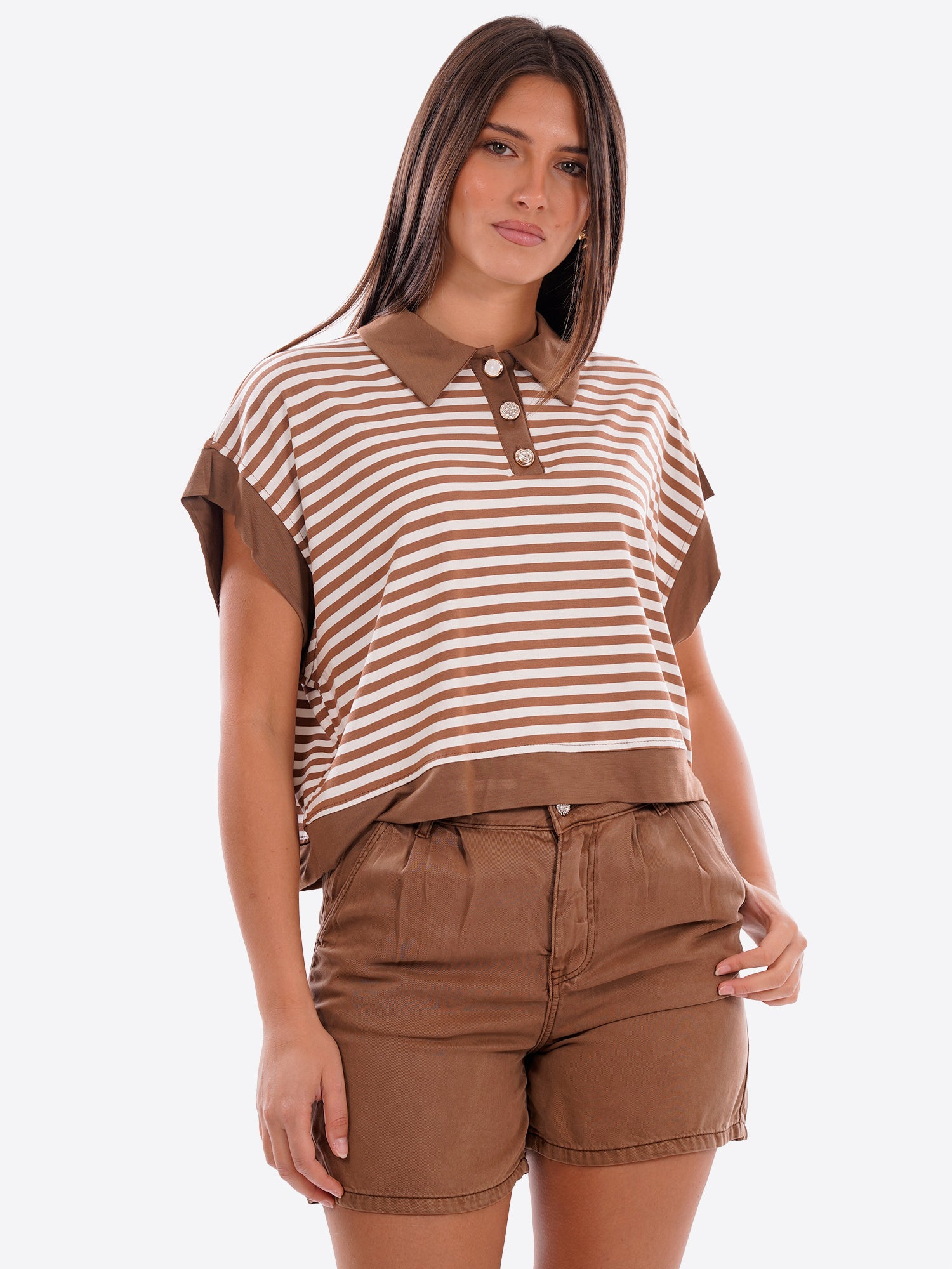 Polo TAKE TWO da Donna - DK03702MOKA