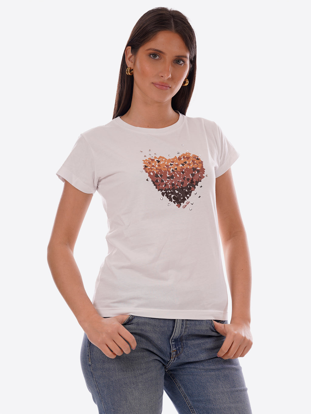 T-shirt TAKE TWO da Donna - bianco DK03902WHT