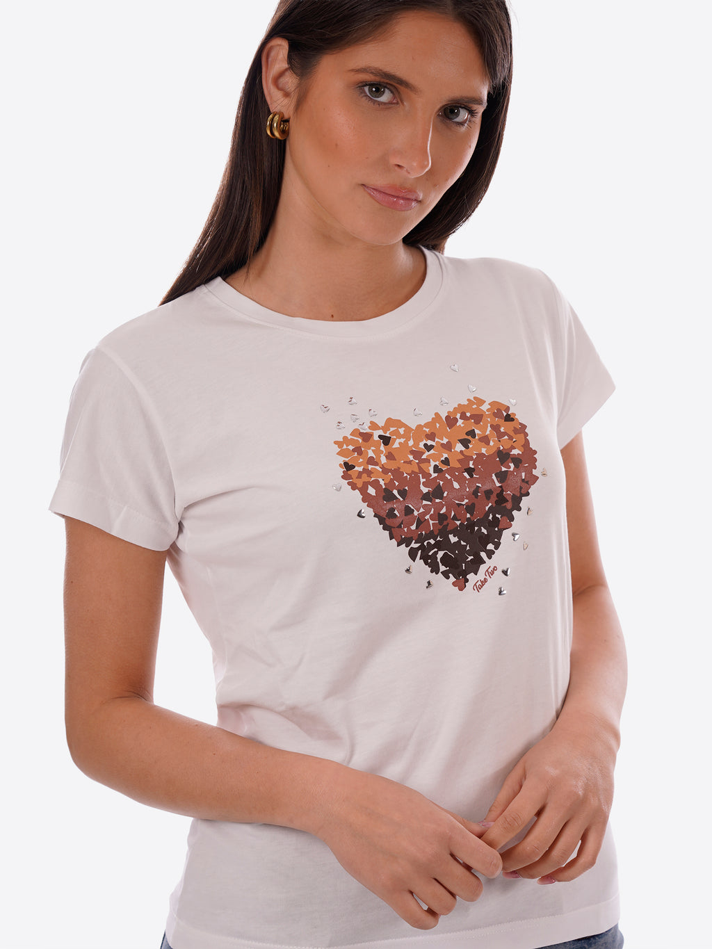 T-shirt TAKE TWO da Donna - bianco DK03902WHT