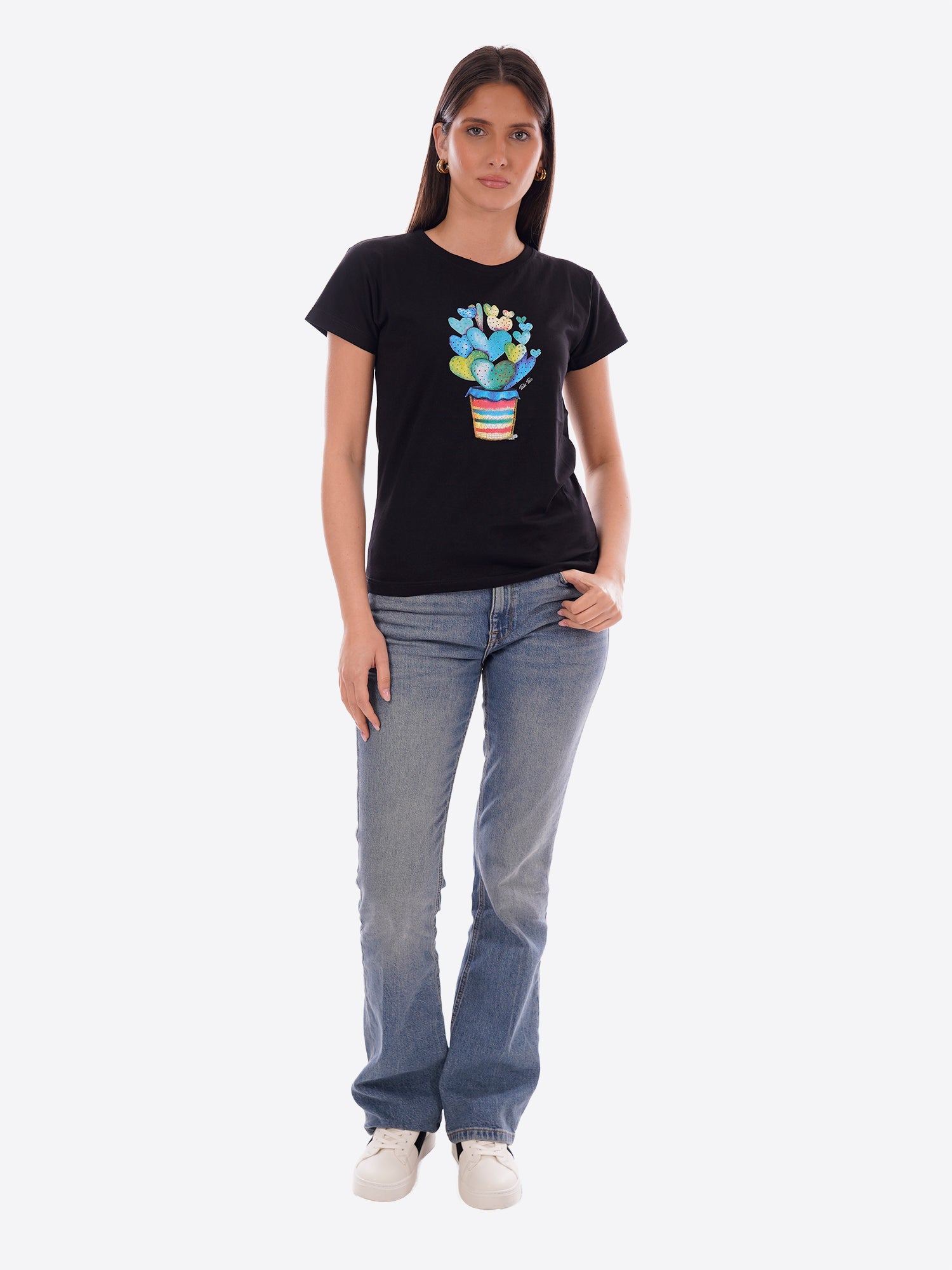 T-shirt TAKE TWO da Donna - nero DK03904BLK