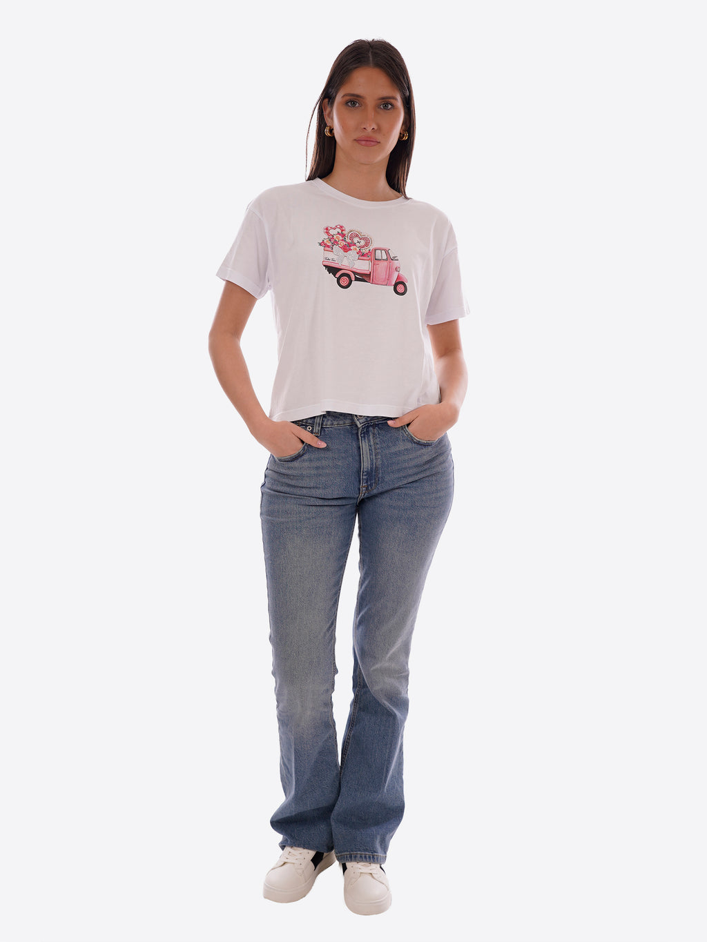 T-shirt TAKE TWO da Donna - bianco DK03905WHT