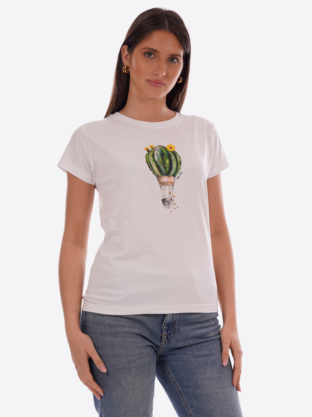 T-shirt TAKE TWO da Donna - bianco DK03907WHR