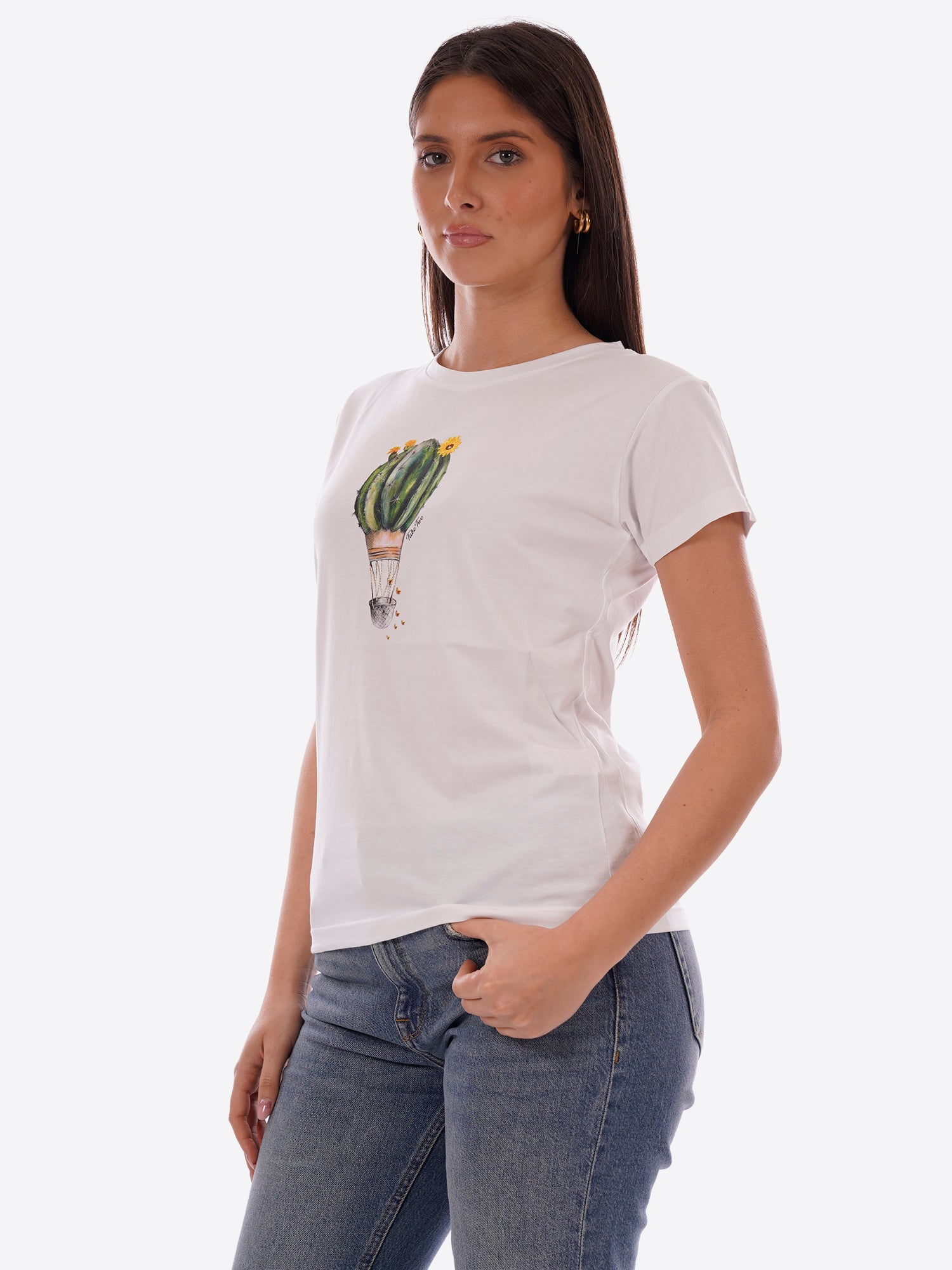 T-shirt TAKE TWO da Donna - bianco DK03907WHR