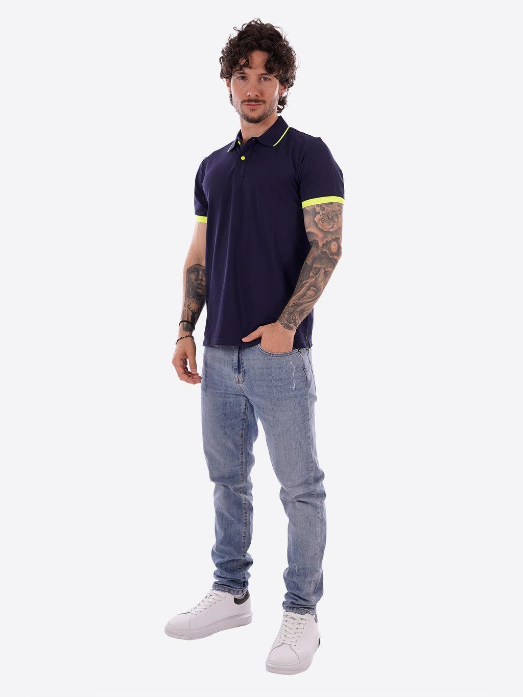 Polo TAKE TWO da Uomo - blu UKO4608BLU