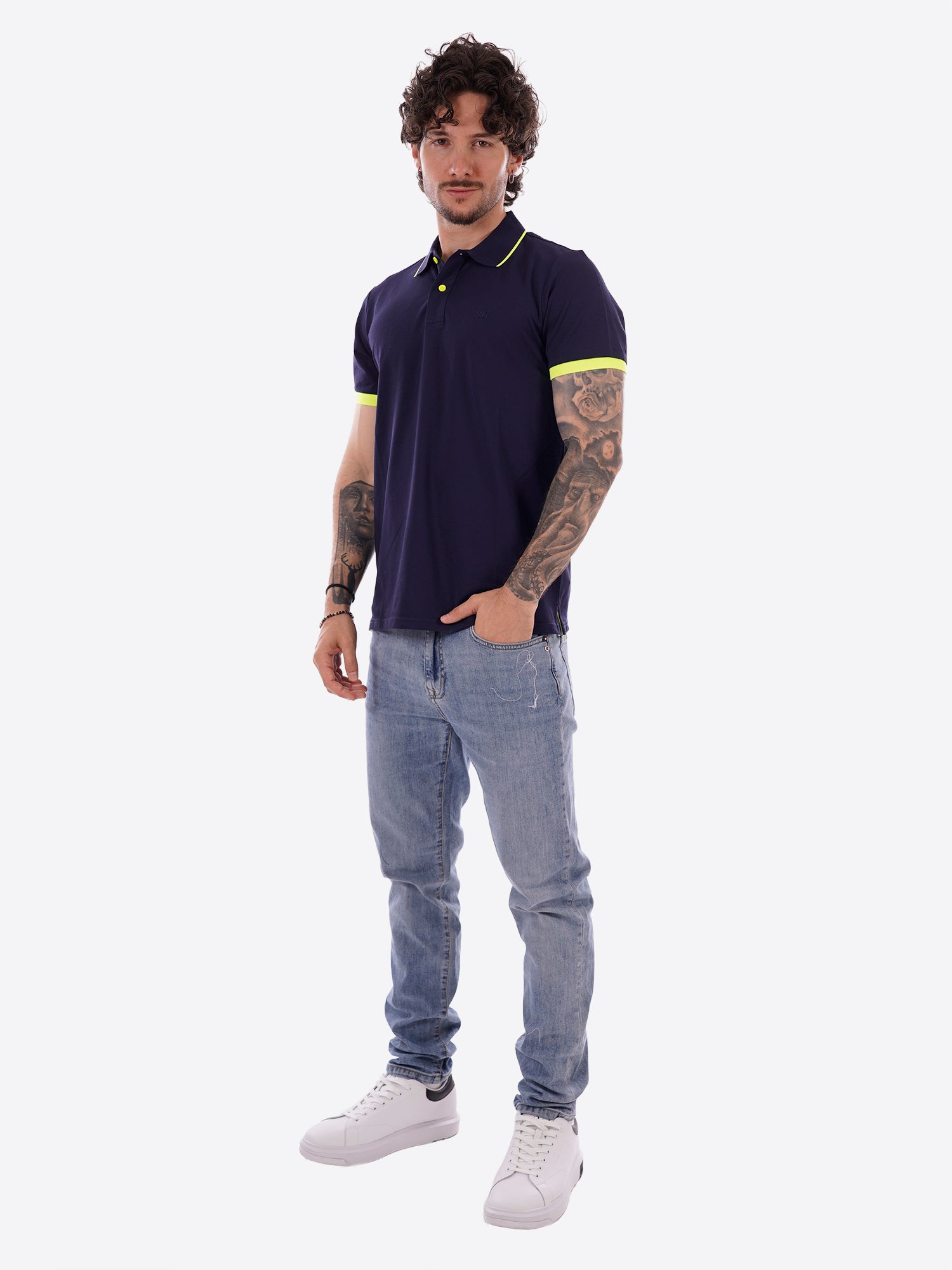 Polo TAKE TWO da Uomo - blu UKO4608BLU
