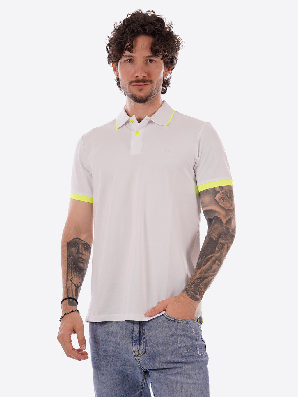 Polo TAKE TWO da Uomo - bianco UKO4608WHT