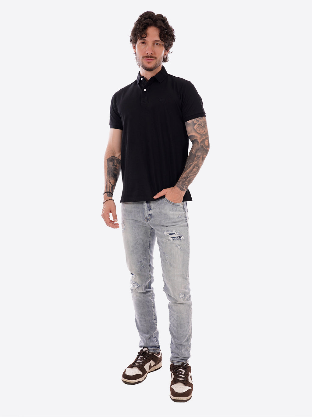 Polo TAKE TWO da Uomo - nero UKO4612BLK