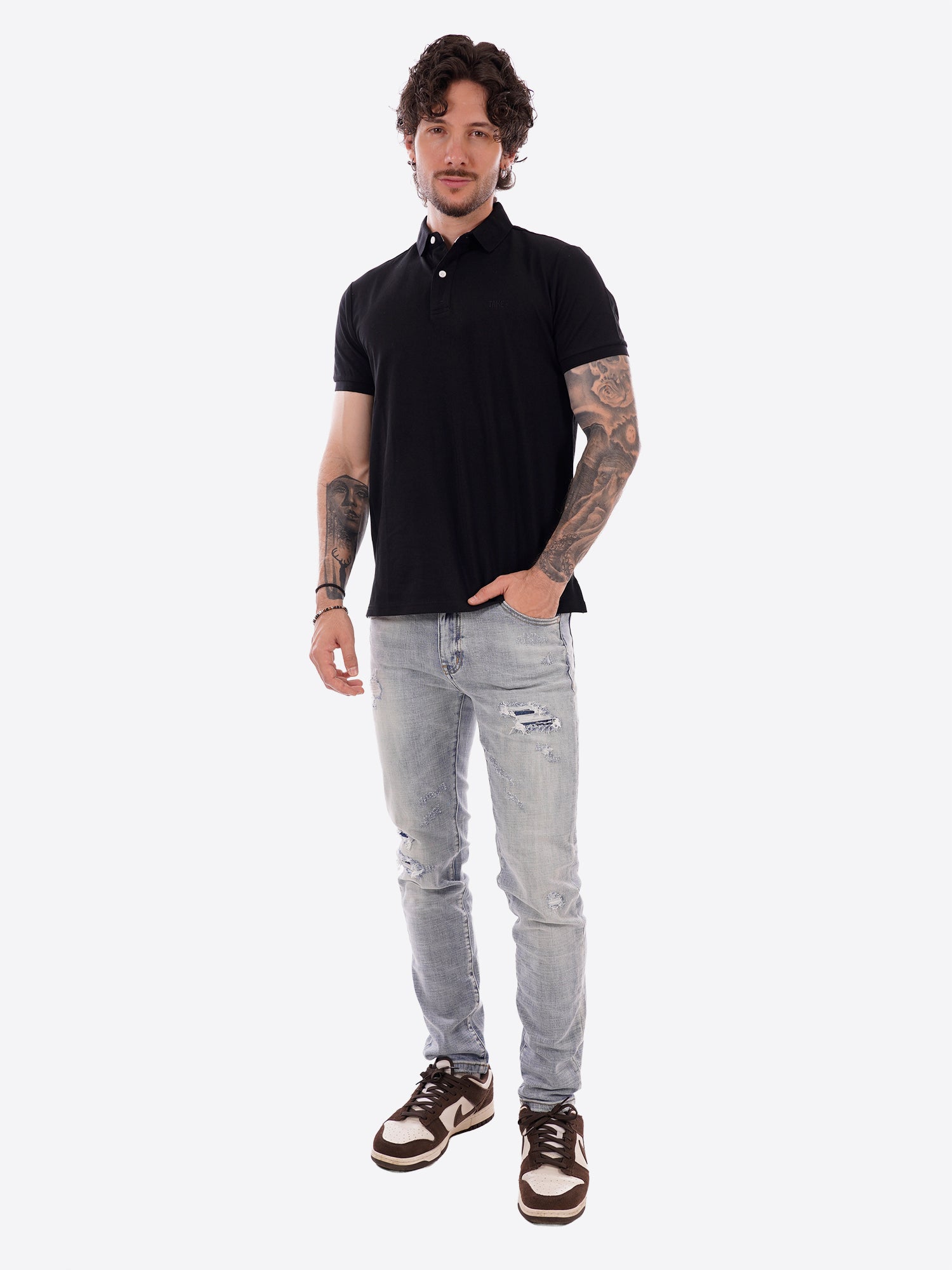 Polo TAKE TWO da Uomo - nero UKO4612BLK