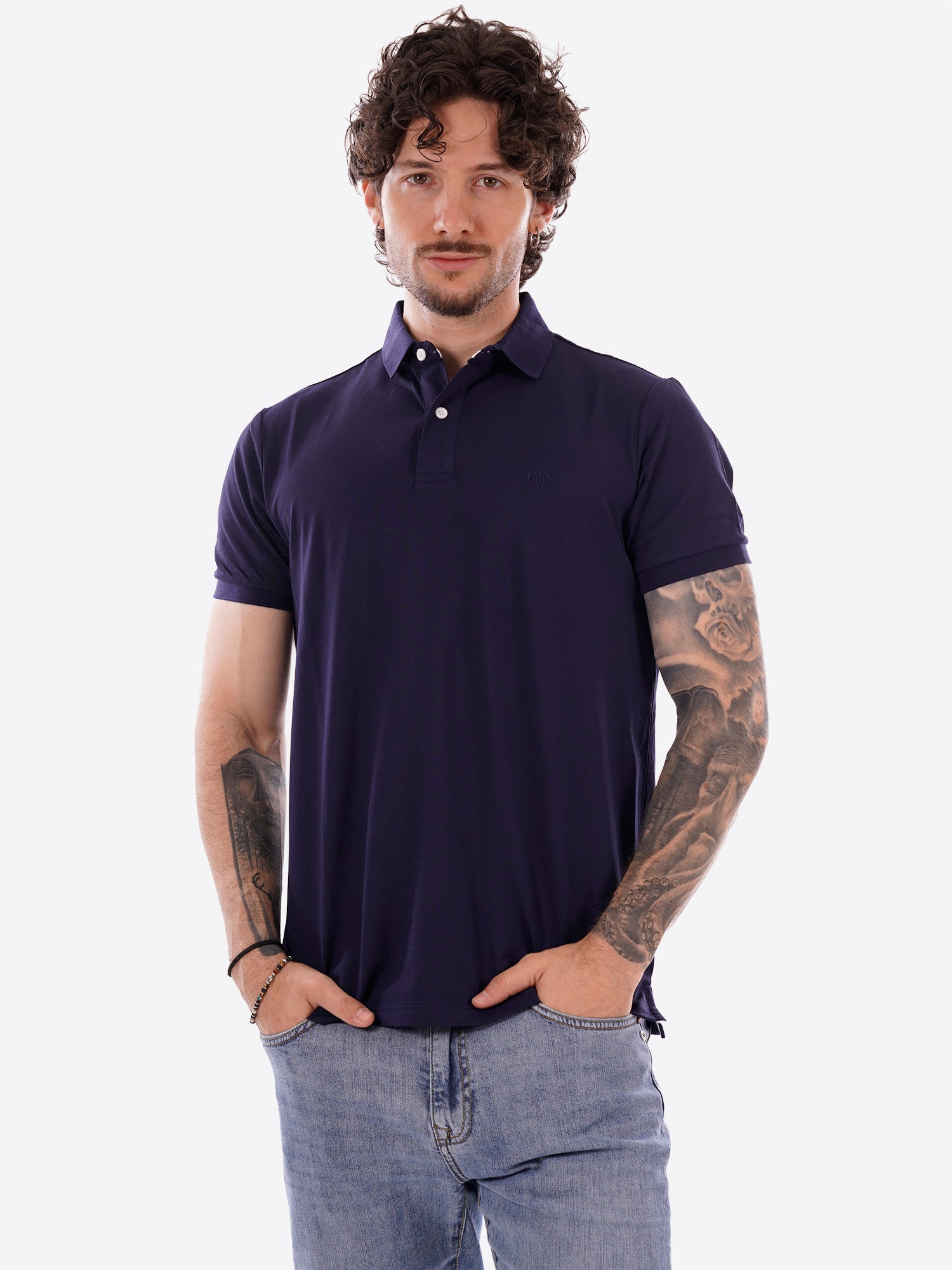 Polo TAKE TWO da Uomo - blu UKO4612NAVY