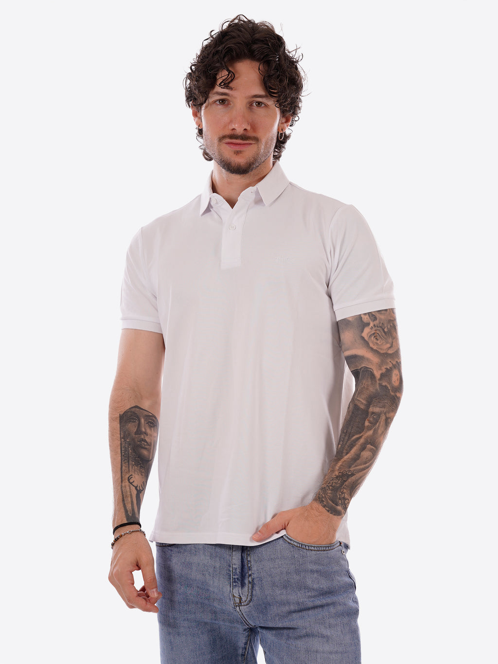 Polo TAKE TWO da Uomo - bianco UKO4612WHT