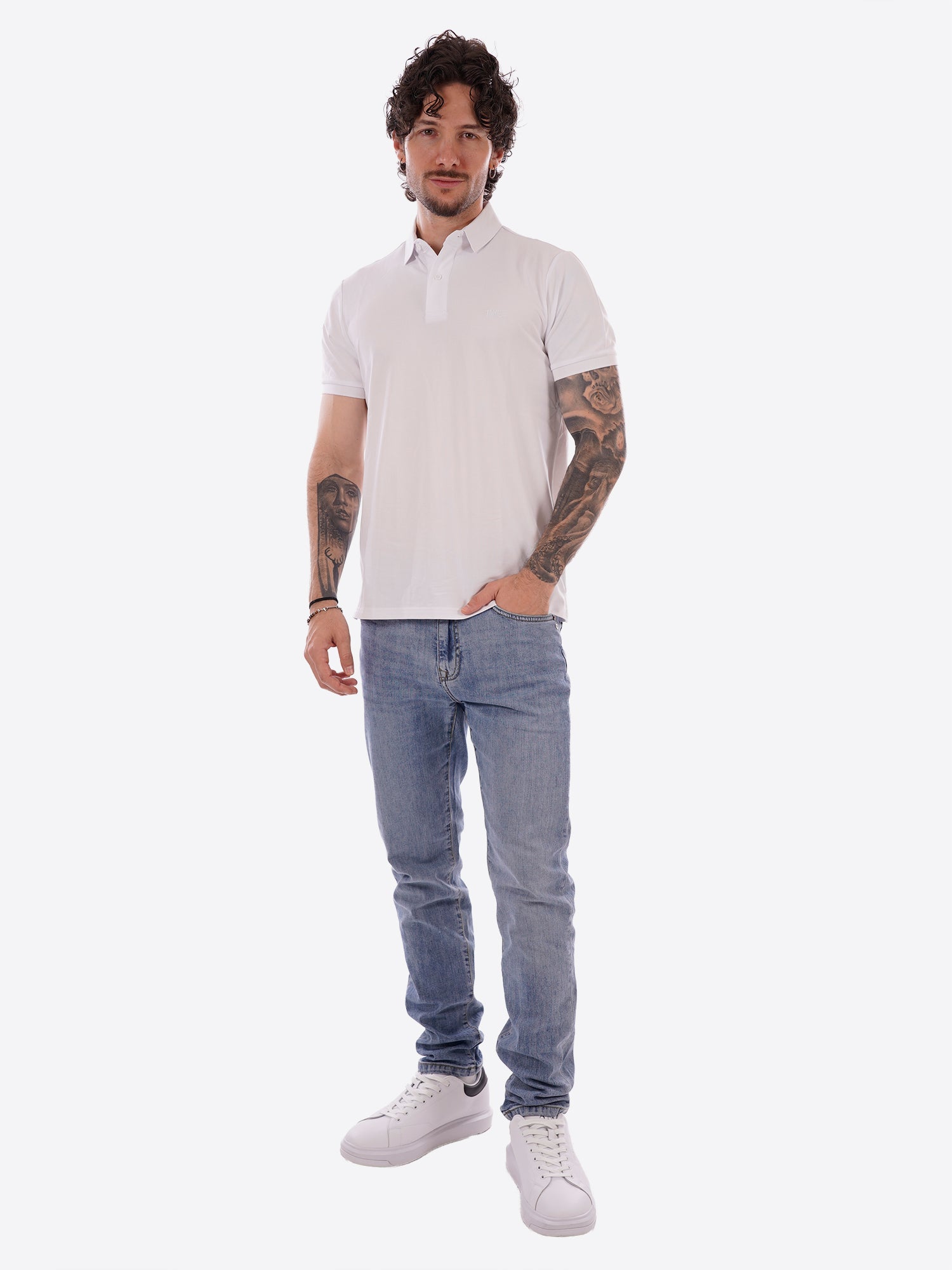 Polo TAKE TWO da Uomo - bianco UKO4612WHT
