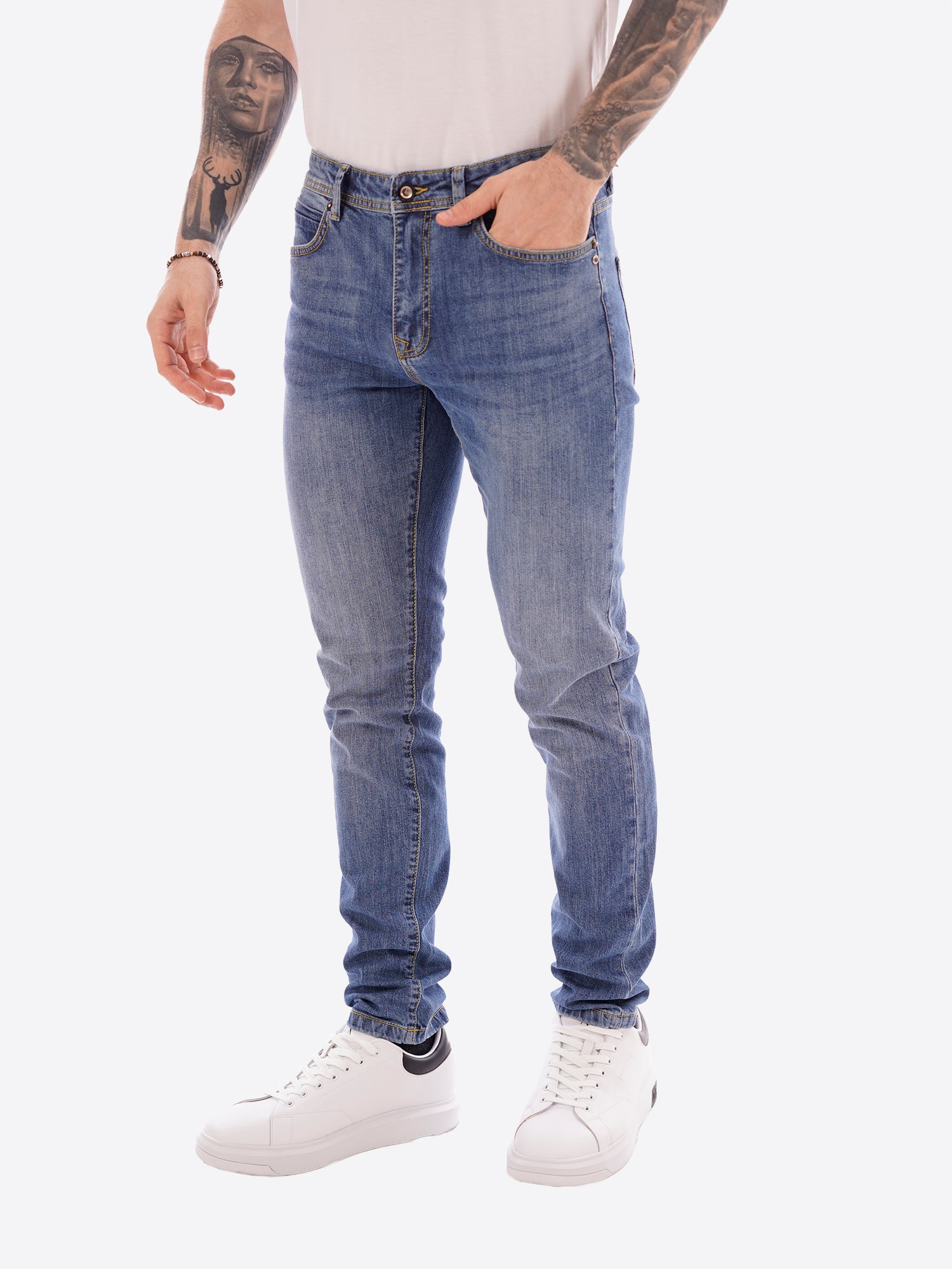 Pantalone Jeans TAKE TWO da Uomo - blu UKO5407LAVMEDIO