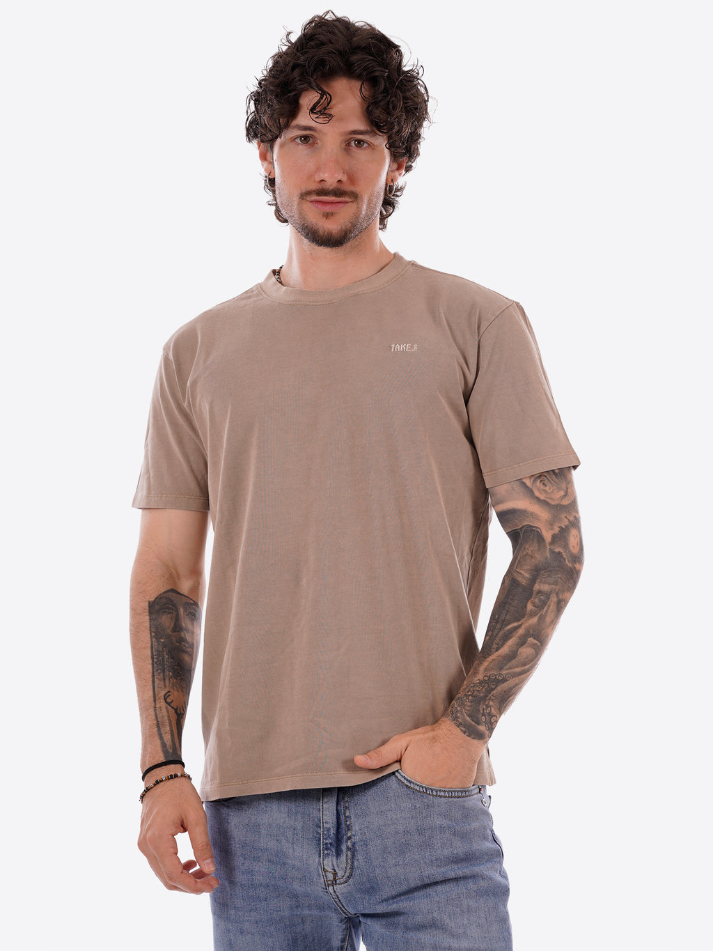 T-shirt TAKE TWO da Uomo - marrone UKO5608FANGO