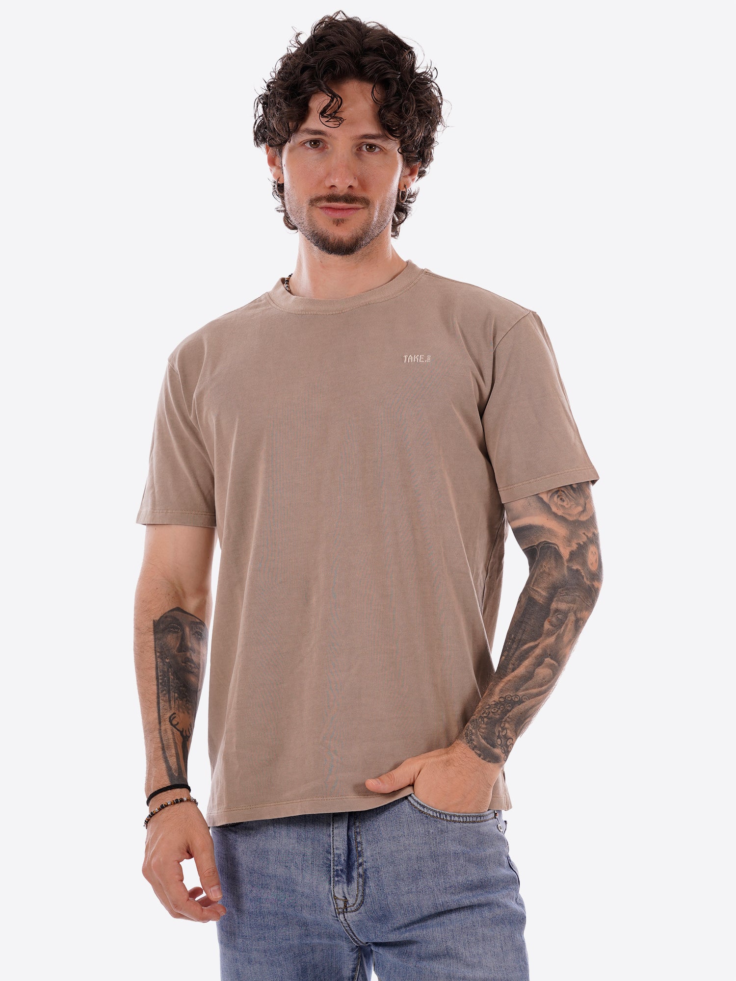 T-shirt TAKE TWO da Uomo - marrone UKO5608FANGO