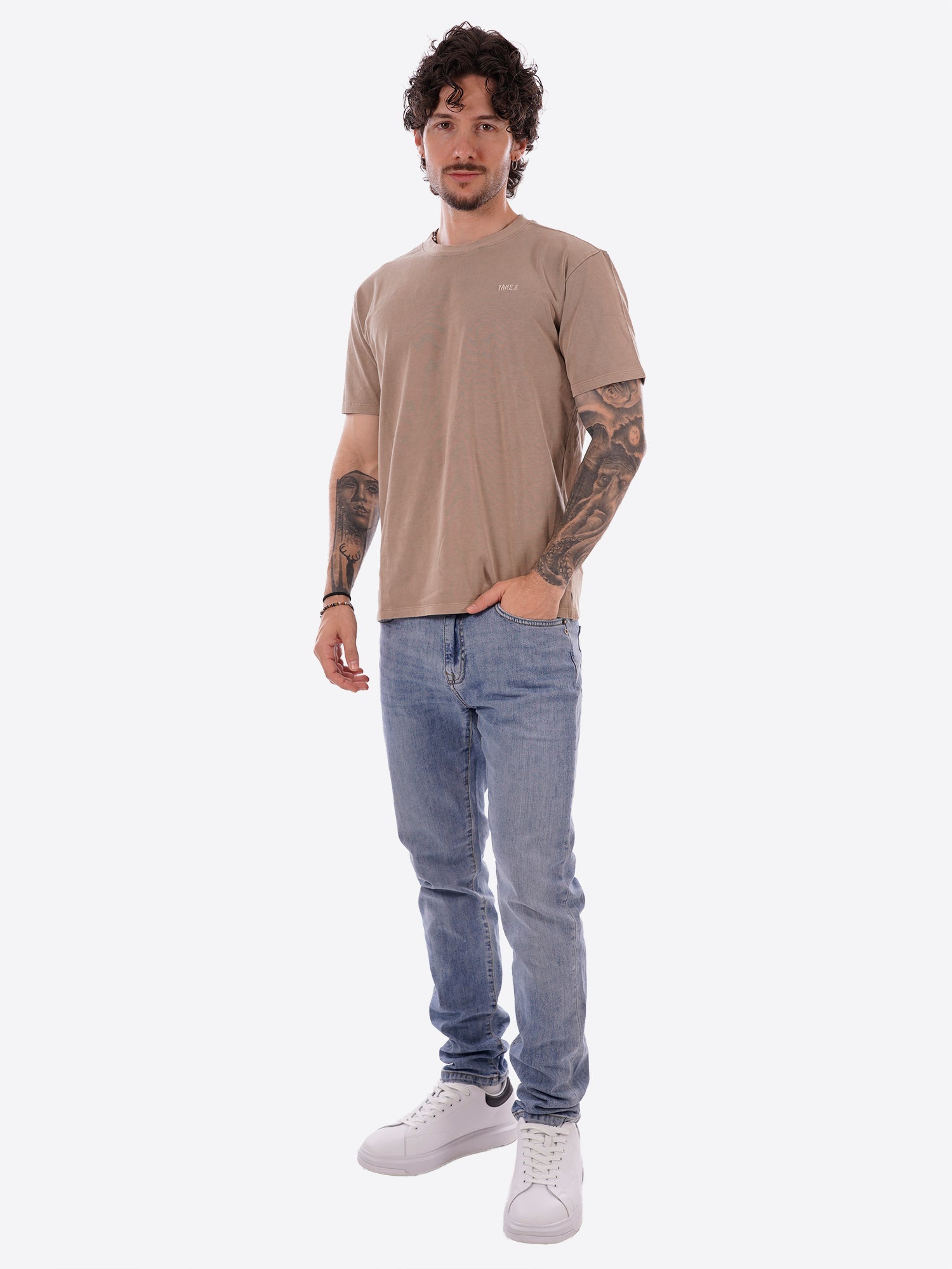 T-shirt TAKE TWO da Uomo - marrone UKO5608FANGO