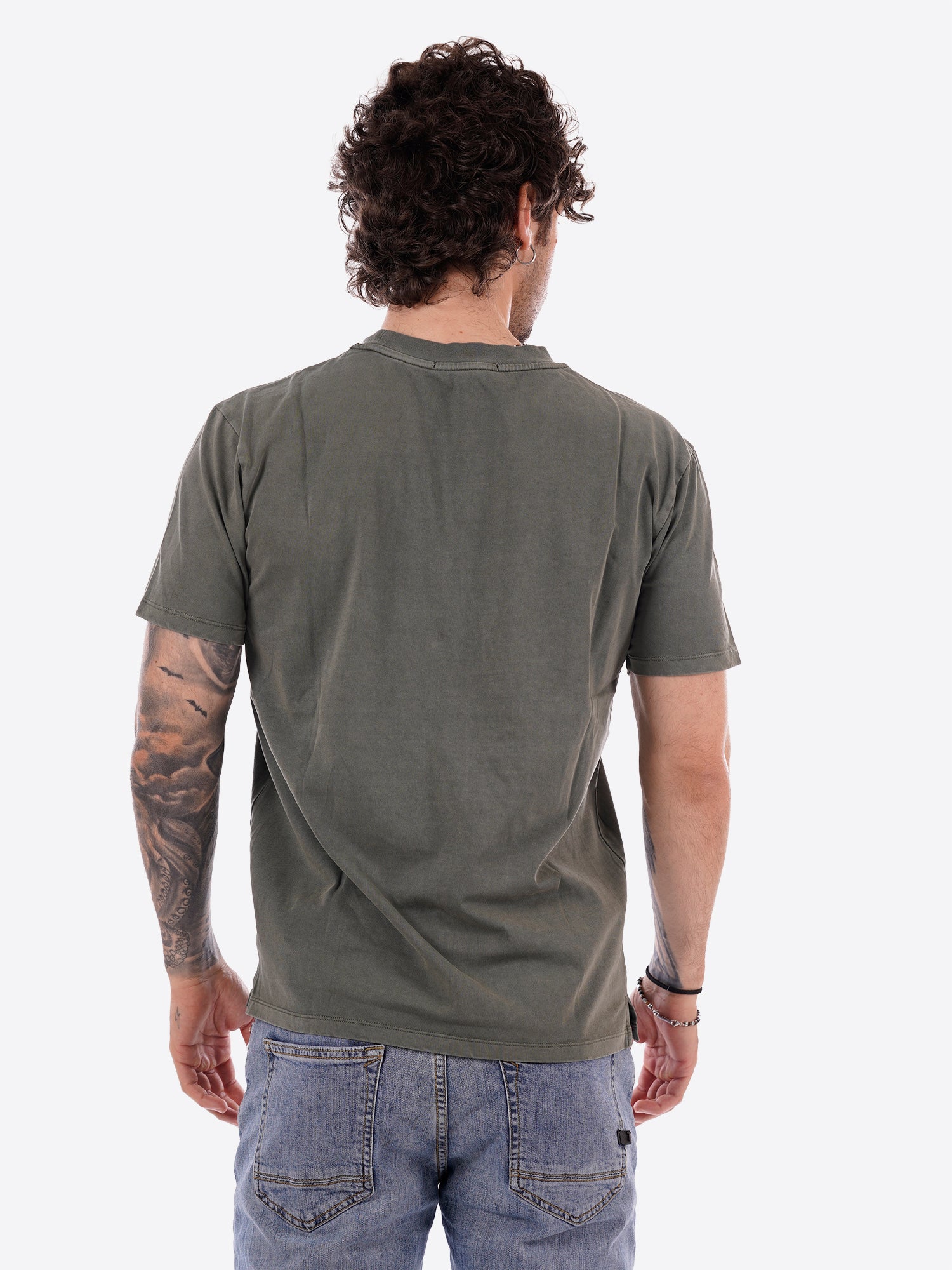 T-shirt TAKE TWO da Uomo - verde UKO5608MILITARE