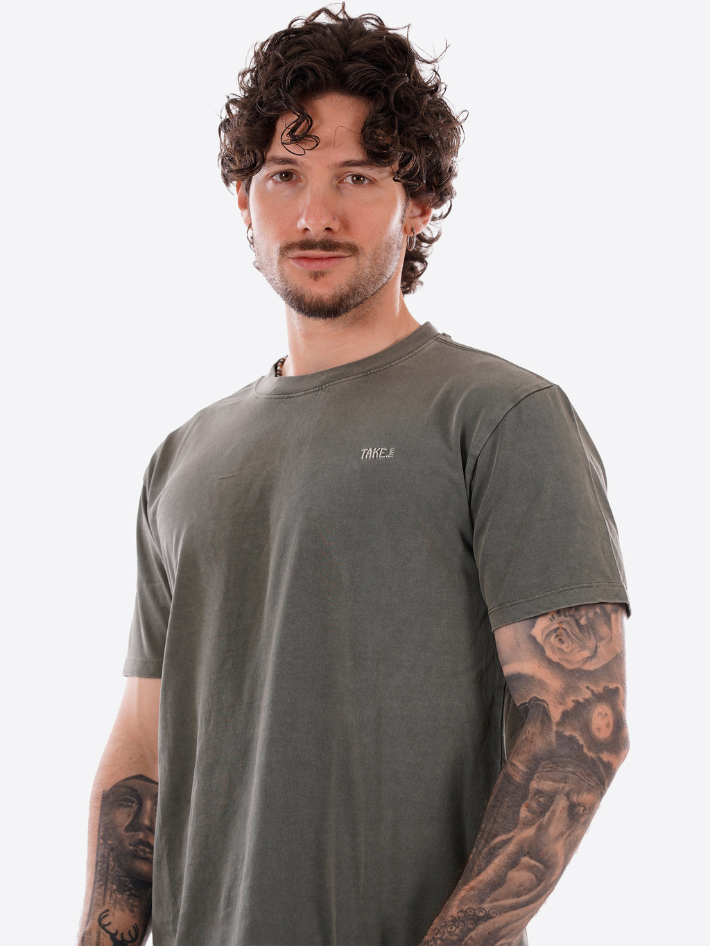 T-shirt TAKE TWO da Uomo - verde UKO5608MILITARE