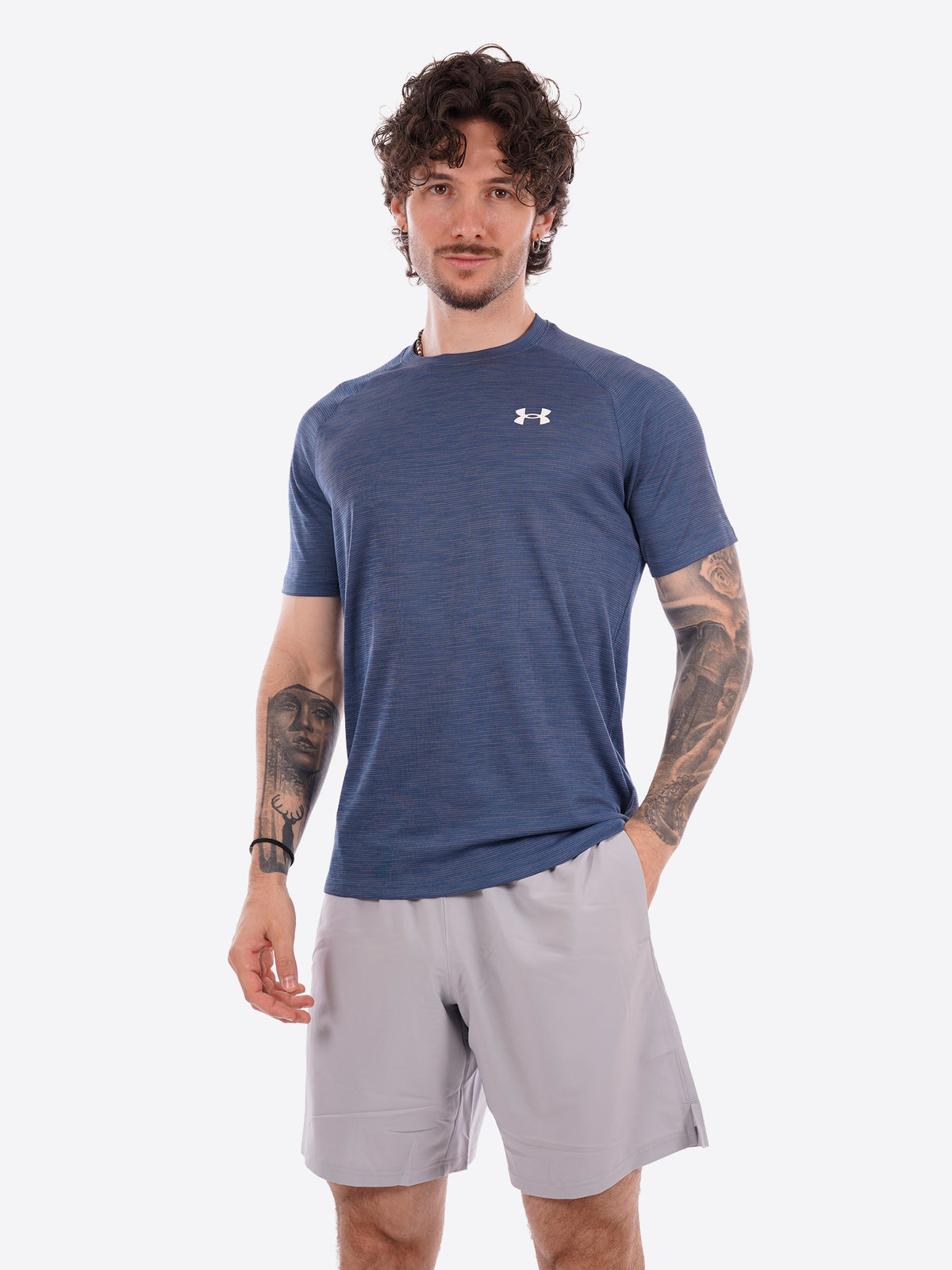 T-shirt UNDER ARMOR da Uomo - blu 1382796498 BLU