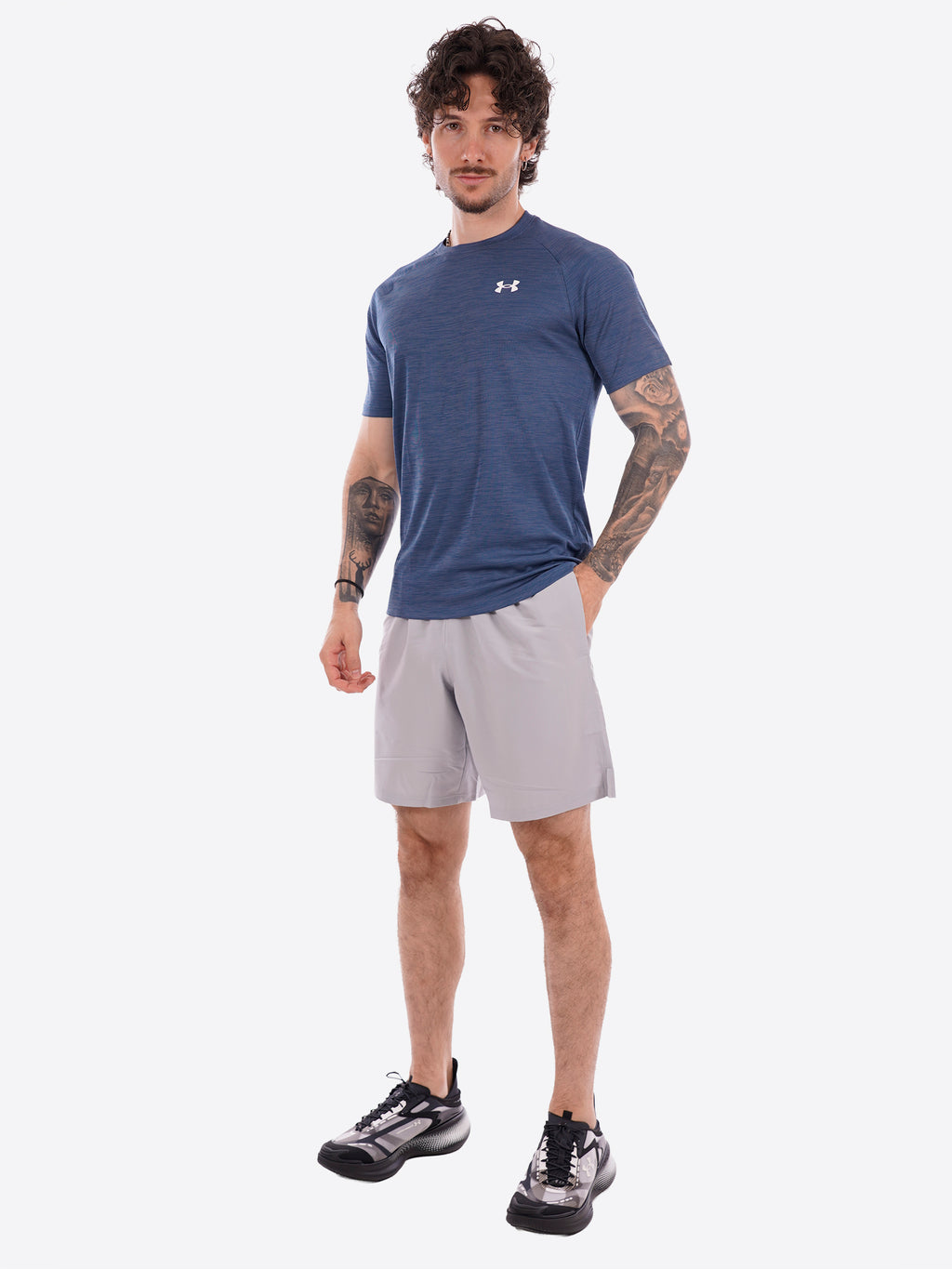T-shirt UNDER ARMOR da Uomo - blu 1382796498 BLU