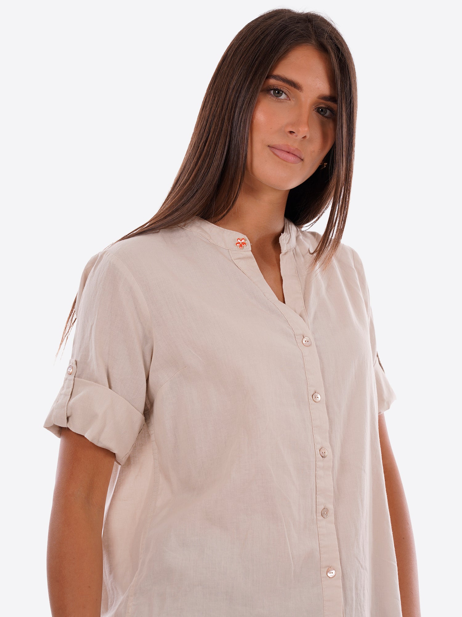 Camicia YES-ZEE da Donna - beige C231YZ00245
