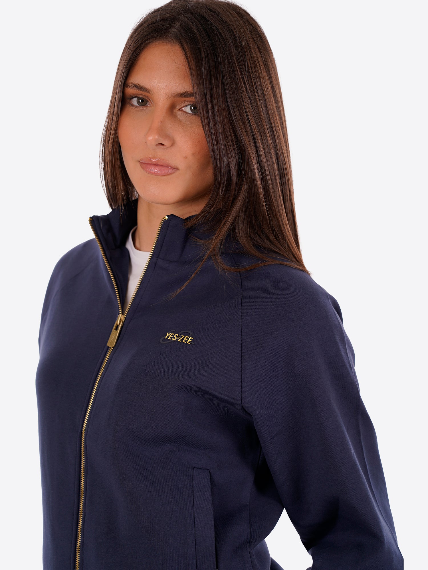 Felpa YES-ZEE da Donna - blu F419SB00713